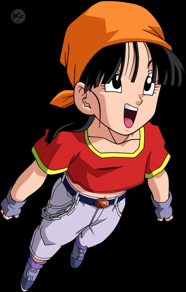 Dragon Ball Z Geanimeerde Karakter Pan Muurpapier
