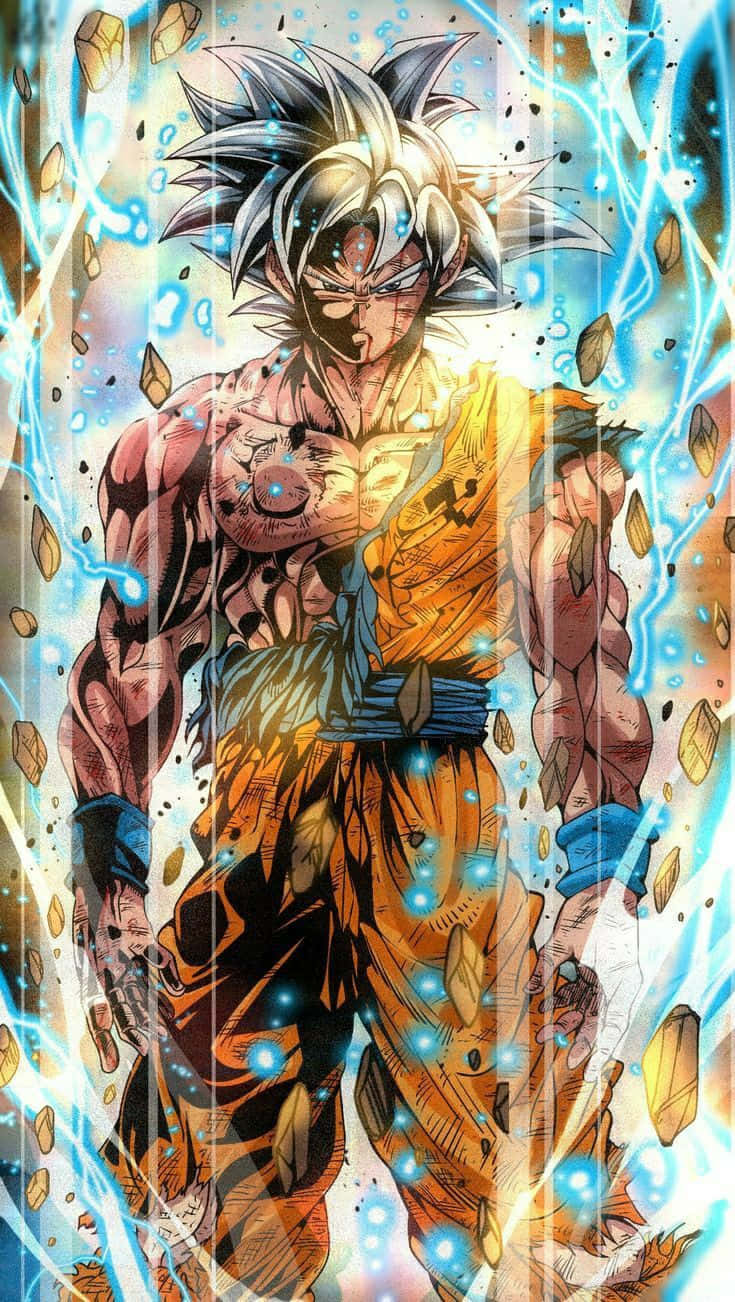 Dragon Ball Z Goku Prent Muurpapier
