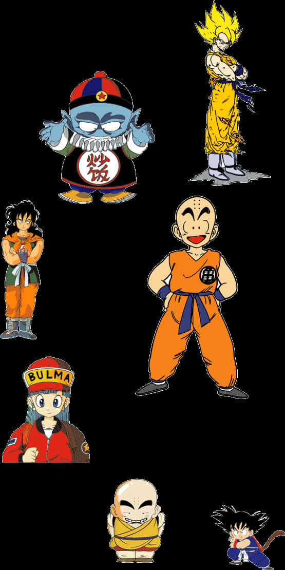 Dragon Ball Z Karakter Collage Muurpapier