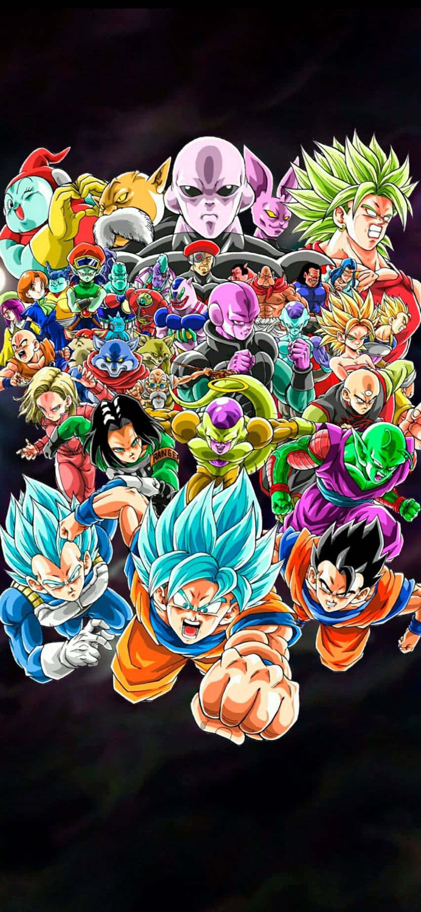 Dragon Ball Z Karakters Prent Muurpapier