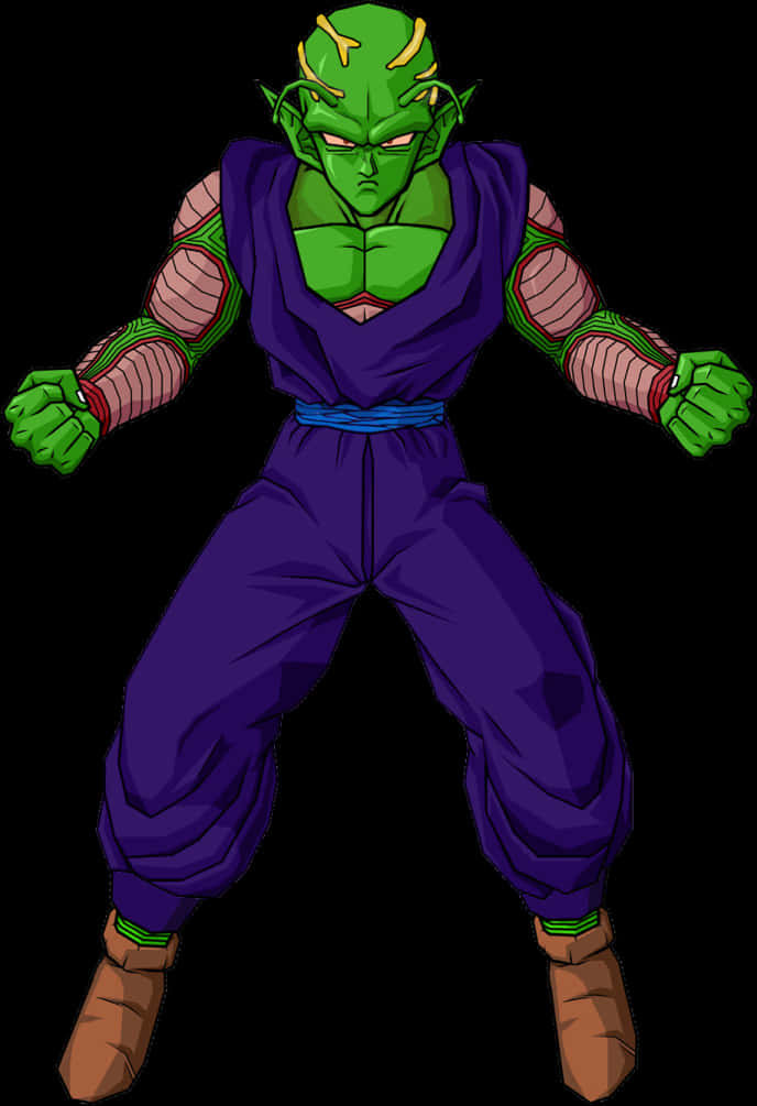 Dragon Ball Z Piccolo-houding Muurpapier