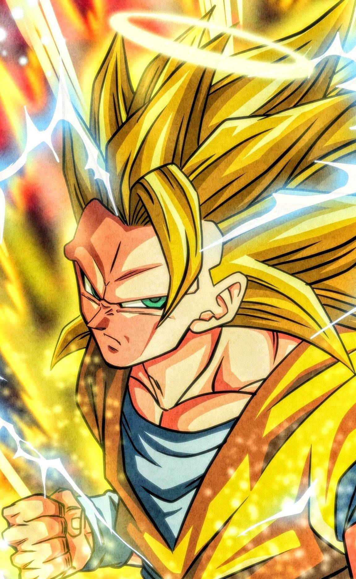 dragon ball z saiyan saiyan saiyan saiyan sai Muurpapier