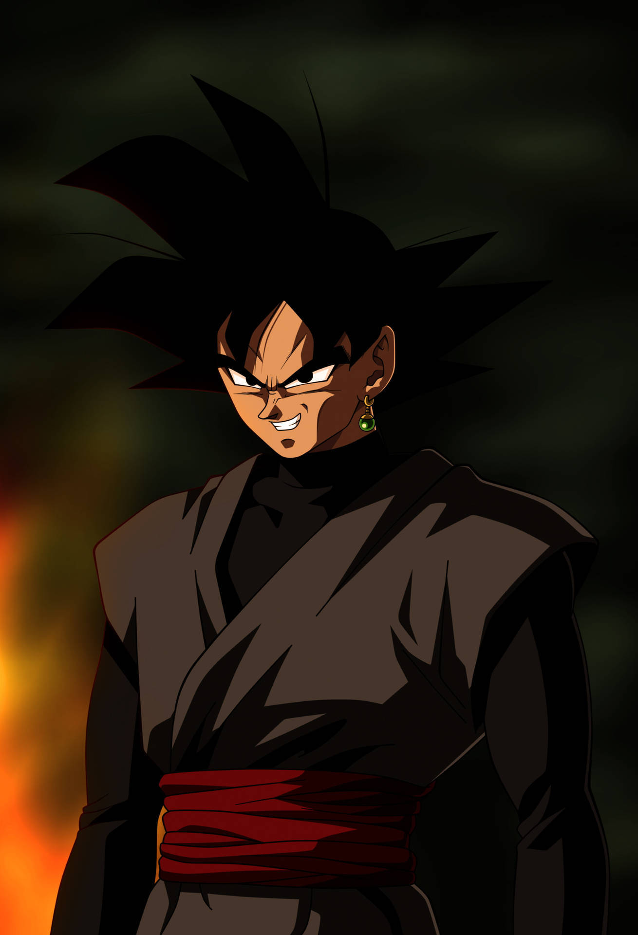 Dragon Ball Zamasu Swart Goku Estetika Muurpapier