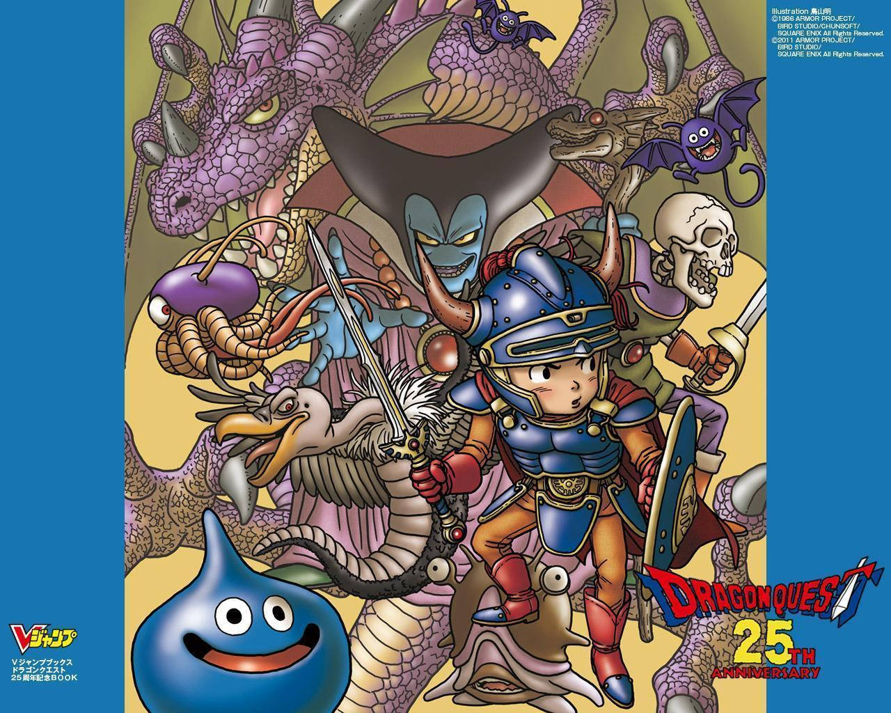 Dragon Quest 25ste Herdenking Muurpapier