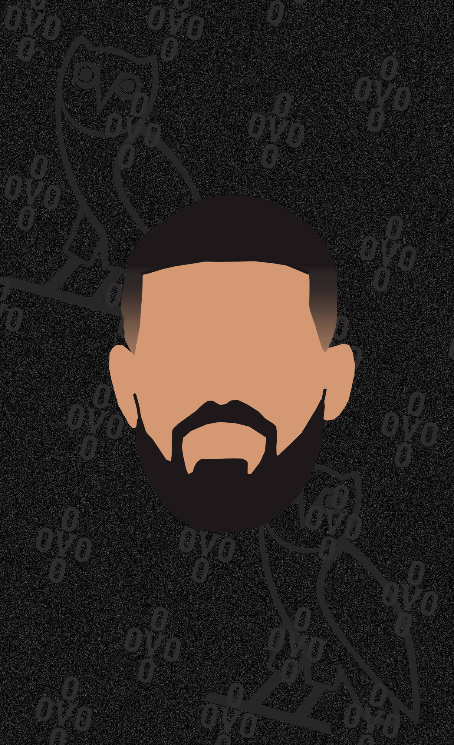 Drake Vektorkunswerk Muurpapier