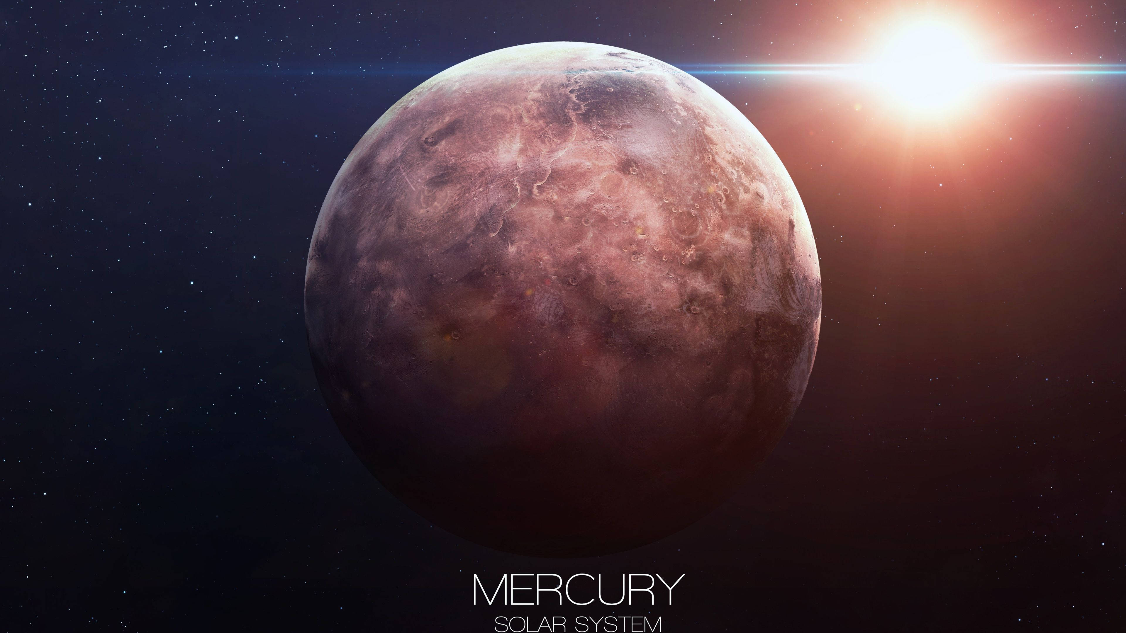 Dramatiese Mercurius-foto Muurpapier