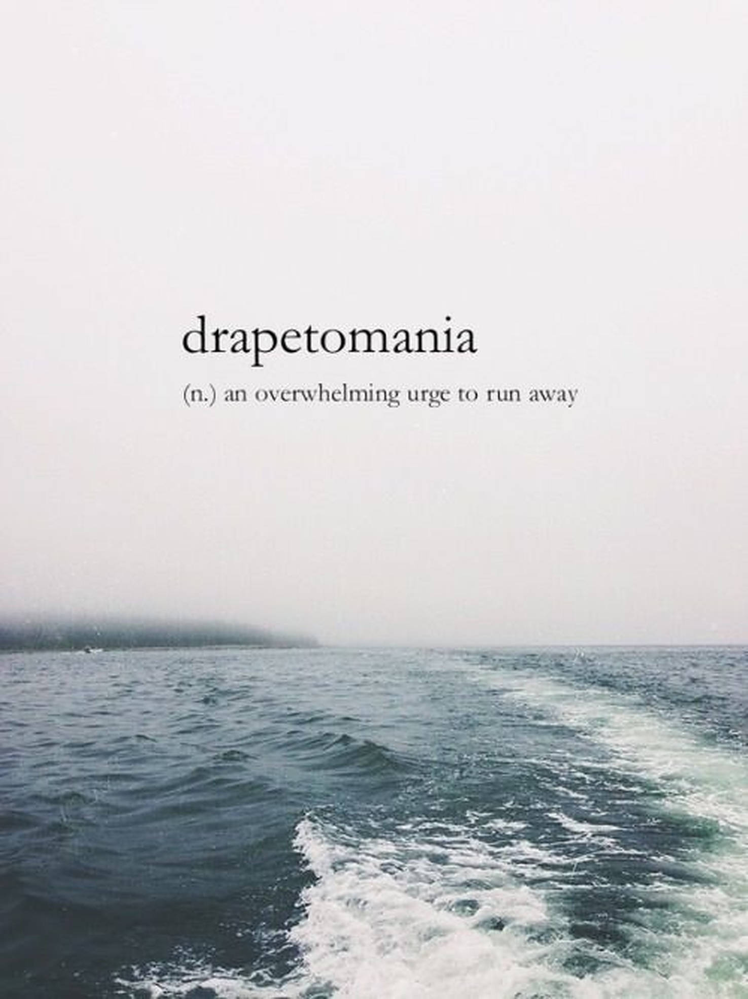 Drapetomania Estetiese Woord Muurpapier
