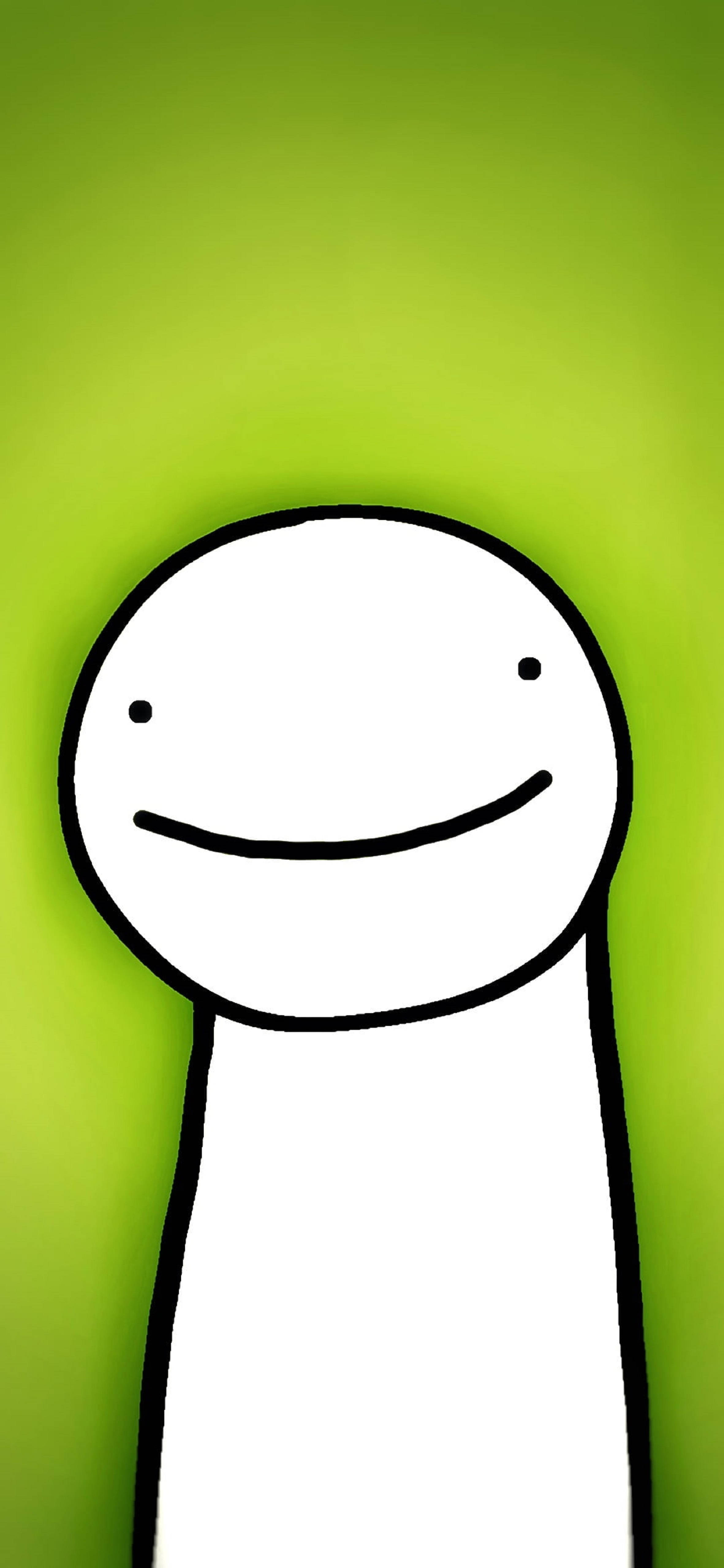 Dream SMP DreamWasTaken Gesig Avatar Muurpapier
