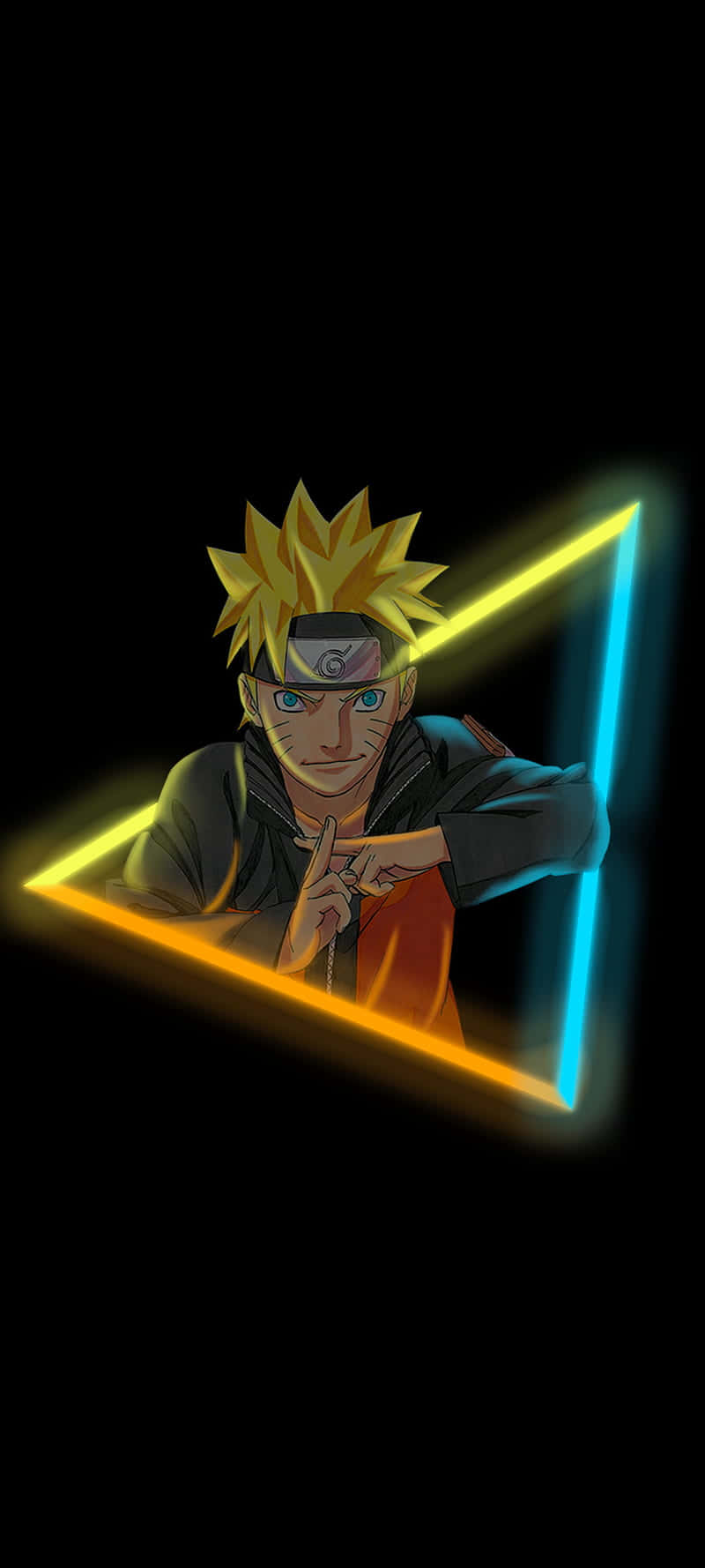 Driehoek om Naruto Estetiese Foon Muurpapier