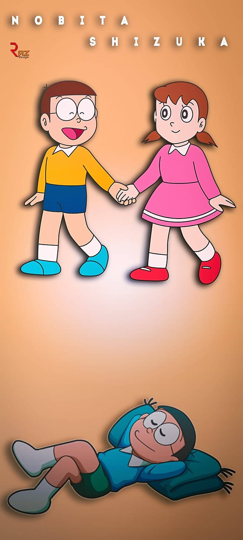 Droom Nobita Shizuka HD Muurpapier