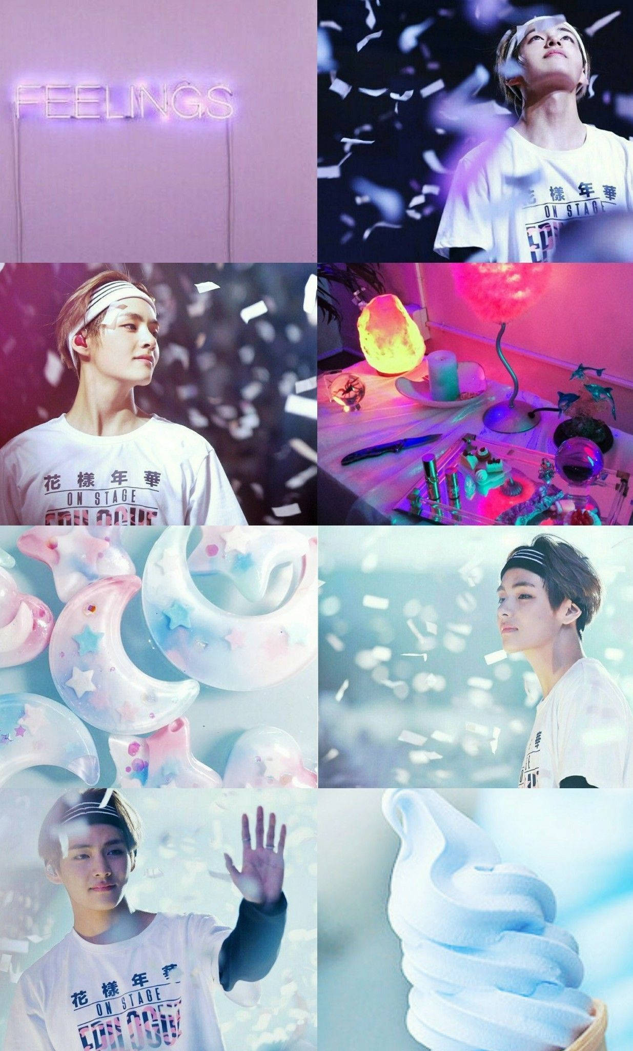 Droom Seun BTS Lid V Esteties Muurpapier