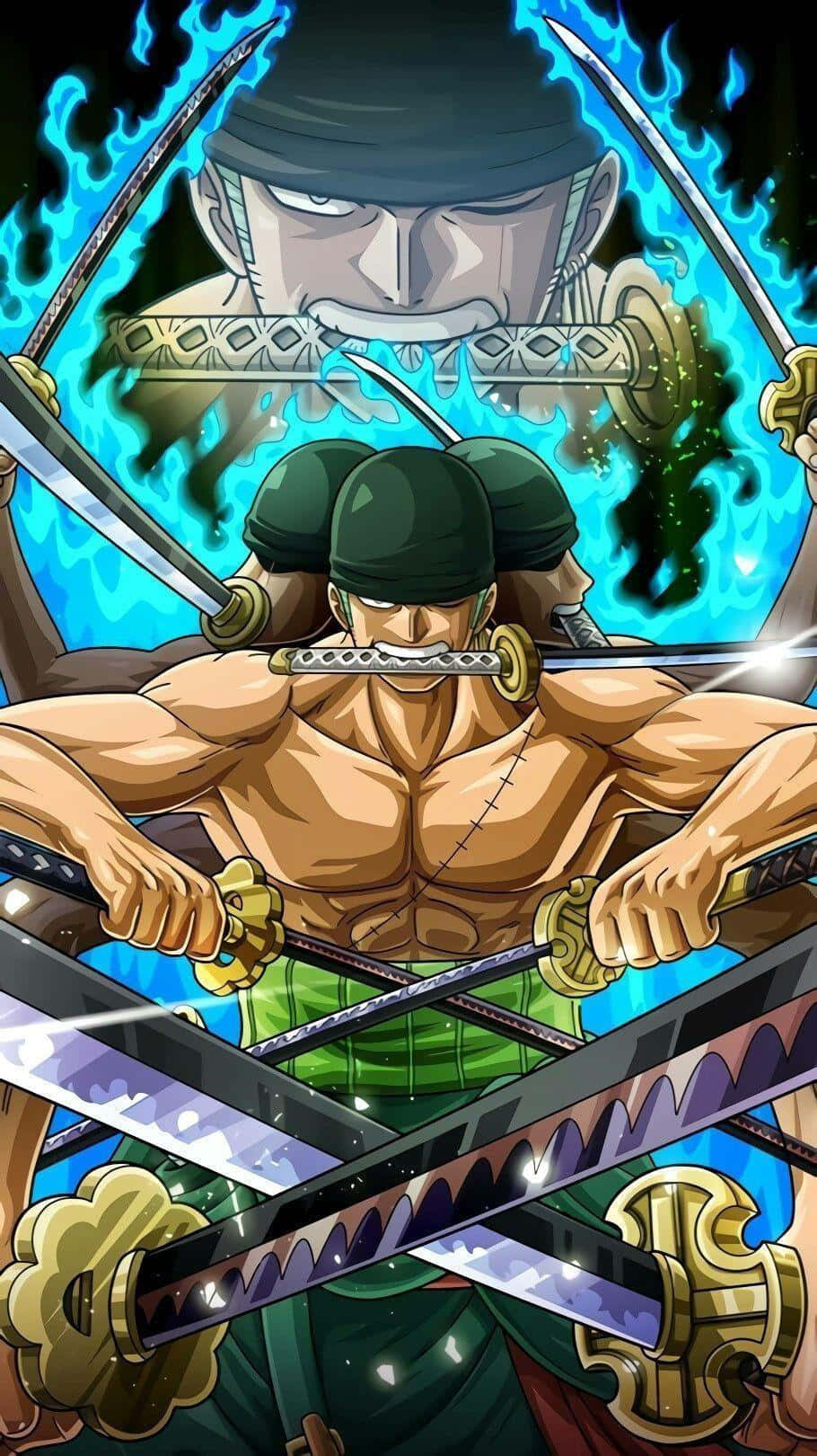 Dubbele Zoro Wano Muurpapier