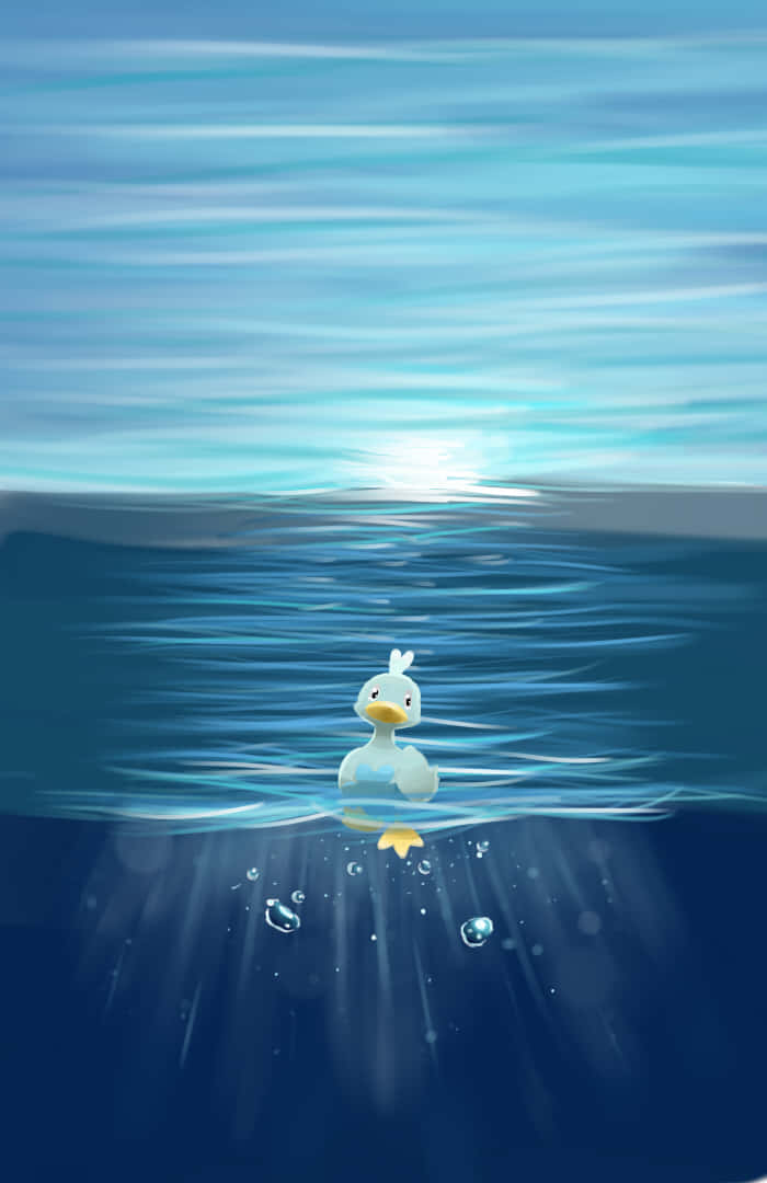 Ducklett op die Oseaan Muurpapier