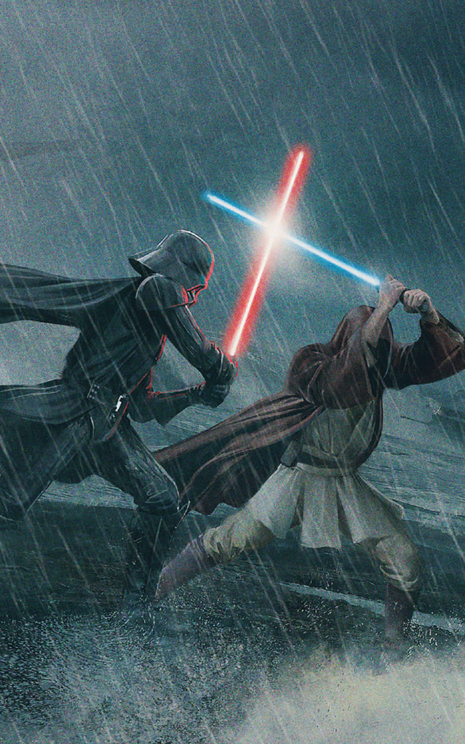 Duel of the Fates Star Wars-tablet Muurpapier