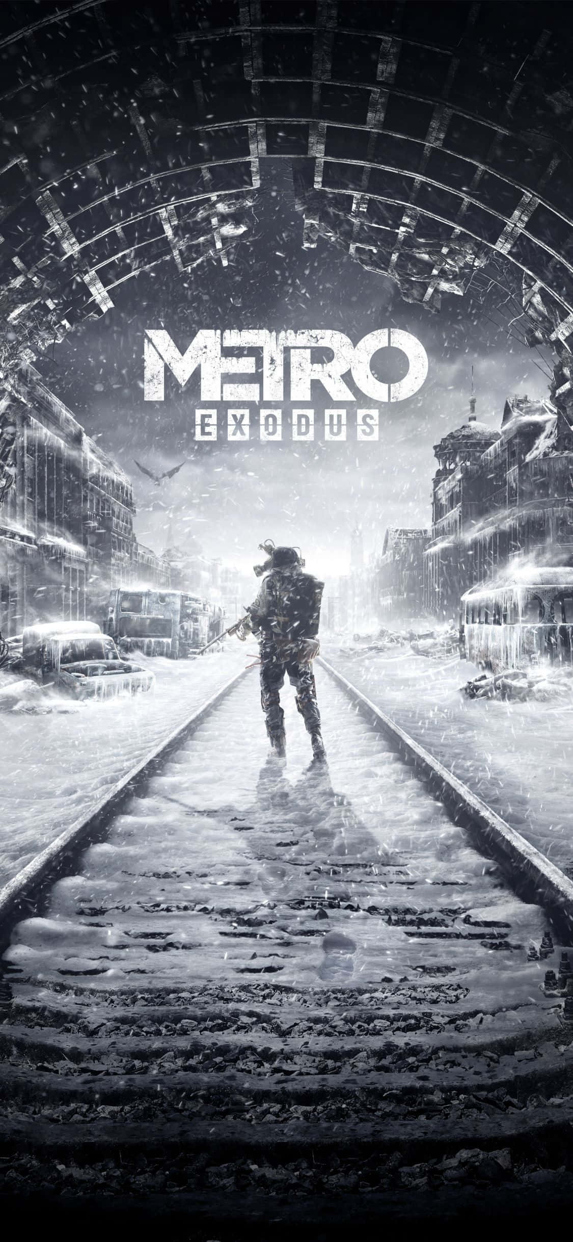 Duik diep in die post-apokaliptiese wêreld van Metro Exodus met die skerp beeldmateriaal van iPhone X Muurpapier