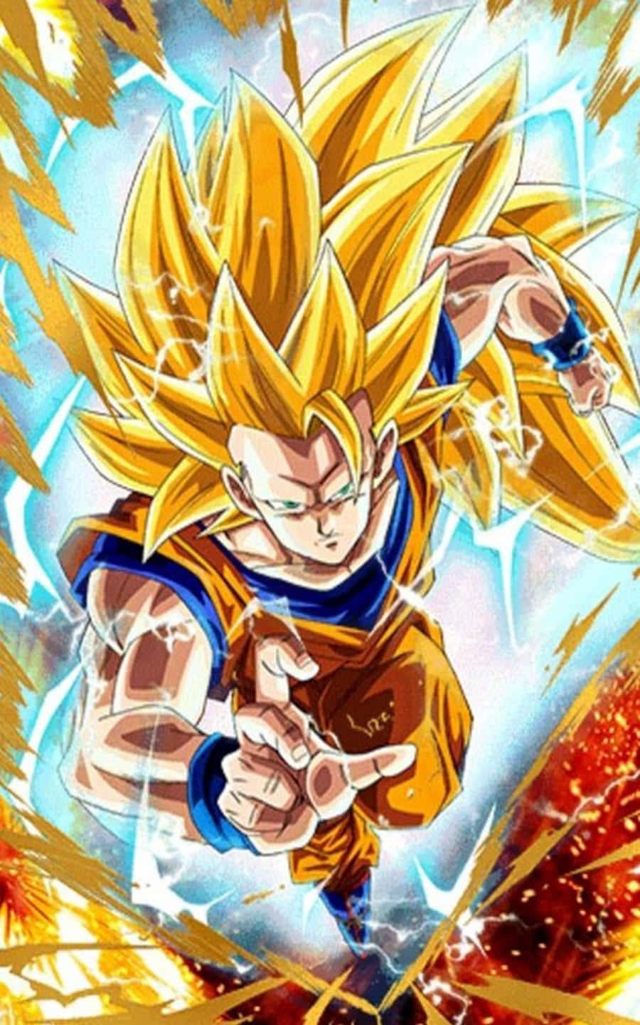 Duik in die krag van Super Saiyan Muurpapier