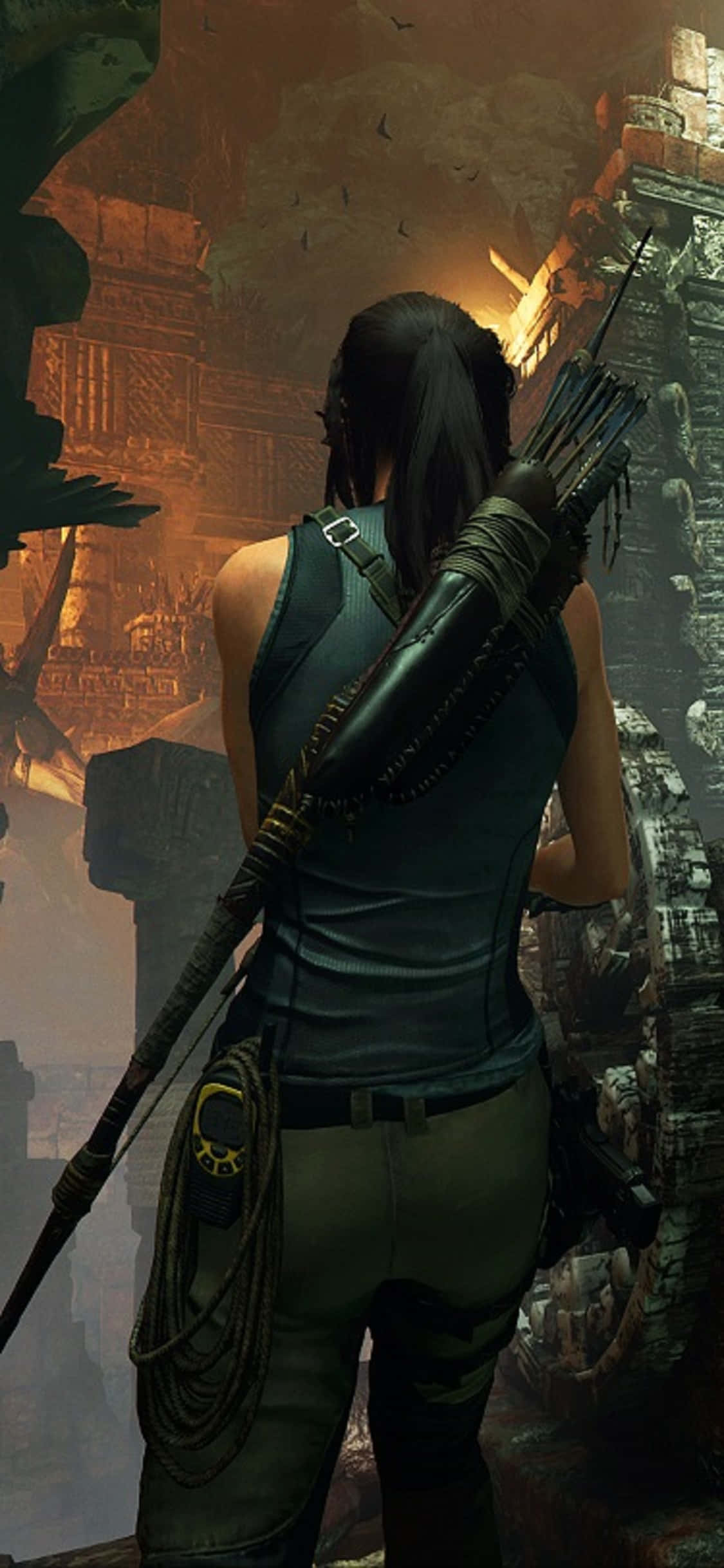 Duik in die Skaduwee van die Tomb Raider Muurpapier