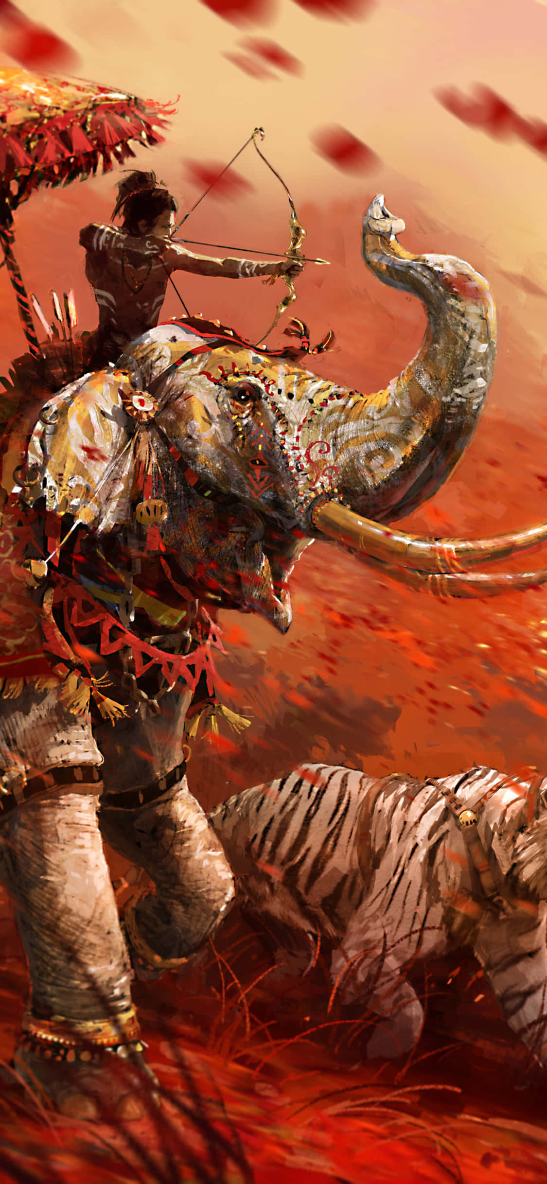 Duik in 'n avontuur met Far Cry 4 op jou iPhone Xs Muurpapier
