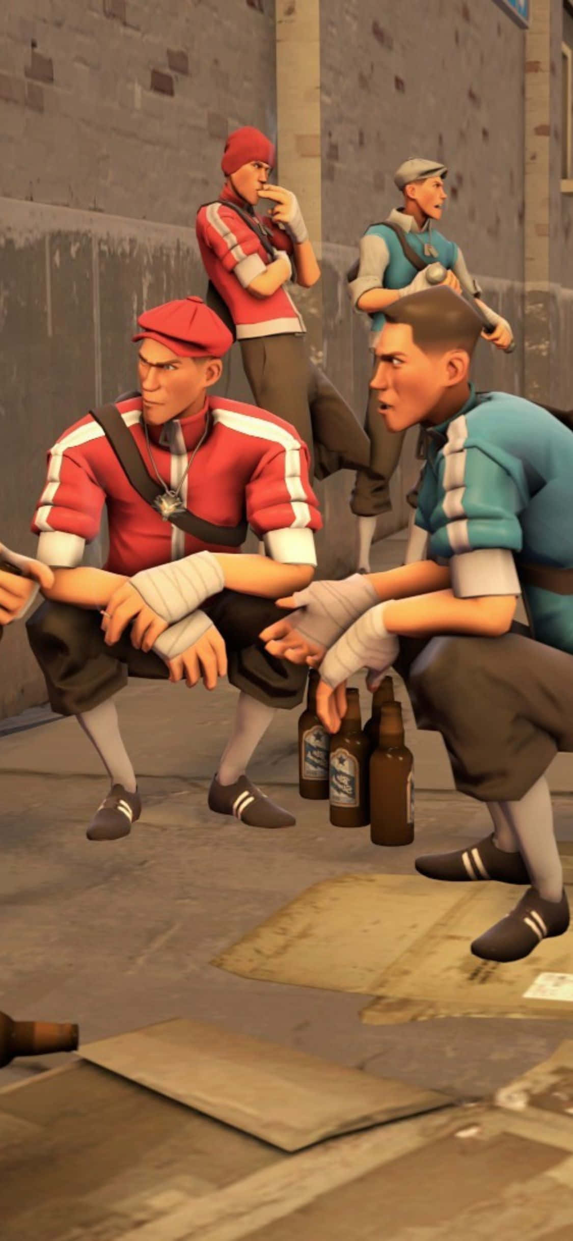 Duik in Team Fortress 2 met die ultieme speletjie-slimfoon Muurpapier