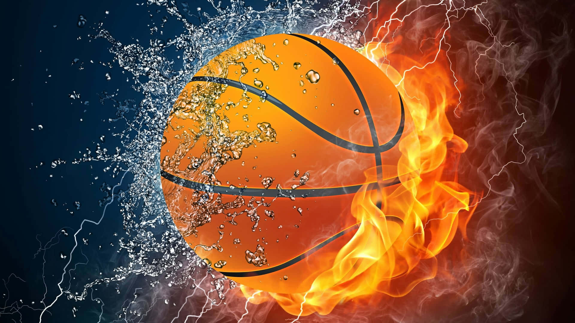 4K Basketbal agtergrond — 4K basketbal Muurpapier