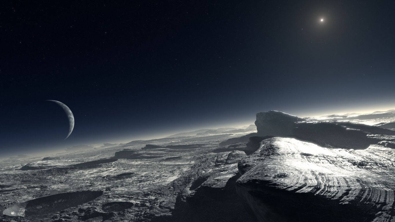 Dwergplaneet Pluto Atmosfeer Muurpapier