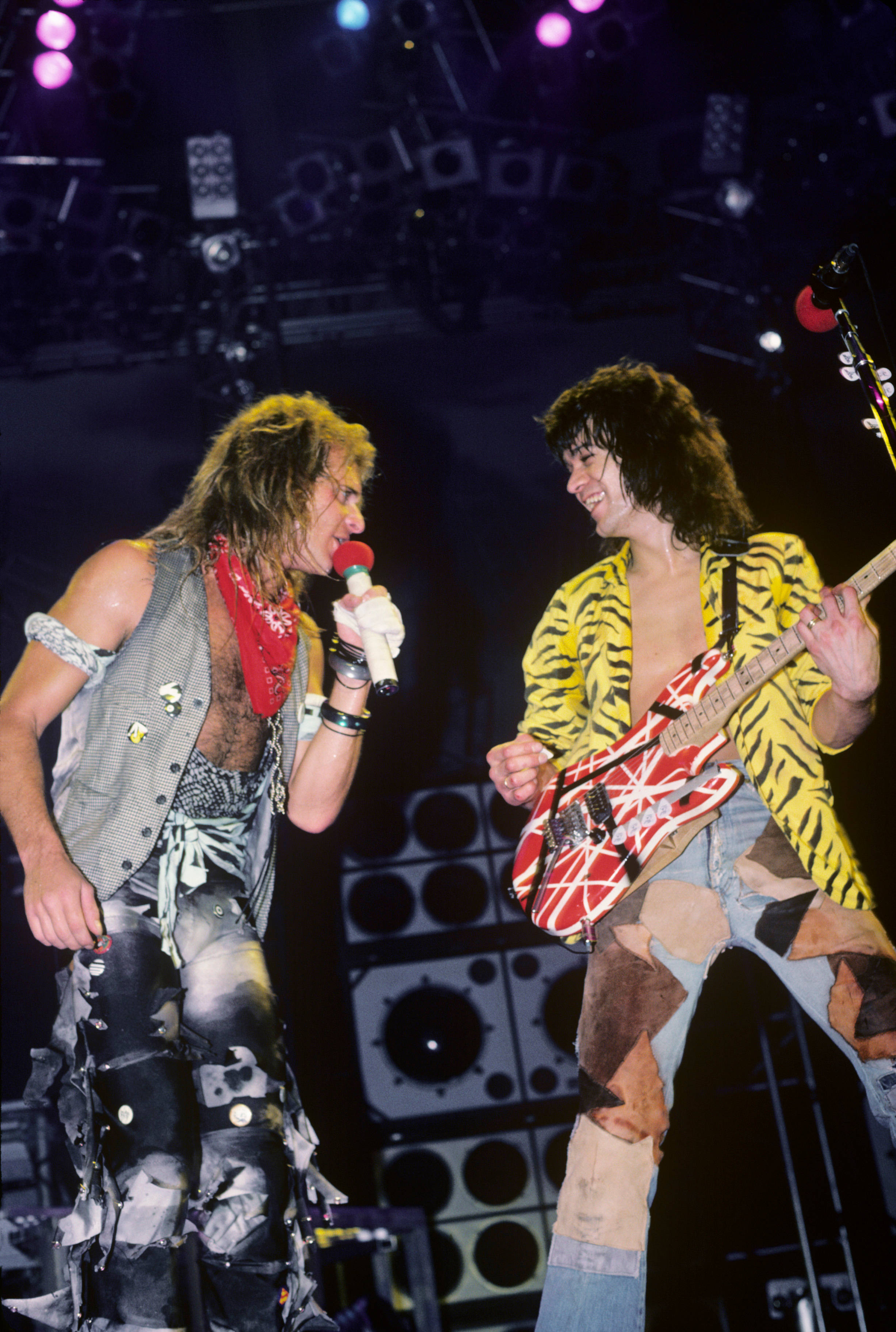 Eddie Van Halen David Lee Roth Muurpapier