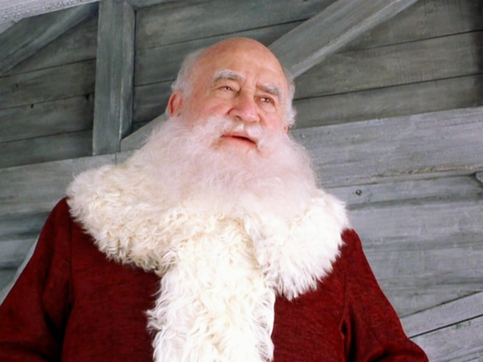 Edward Asner Kersfees Kleredrag Muurpapier