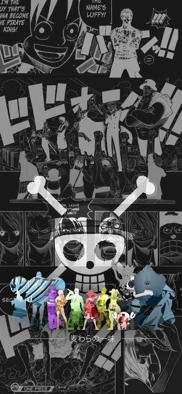 Een Stuk Estetiese Manga Seerowers Muurpapier
