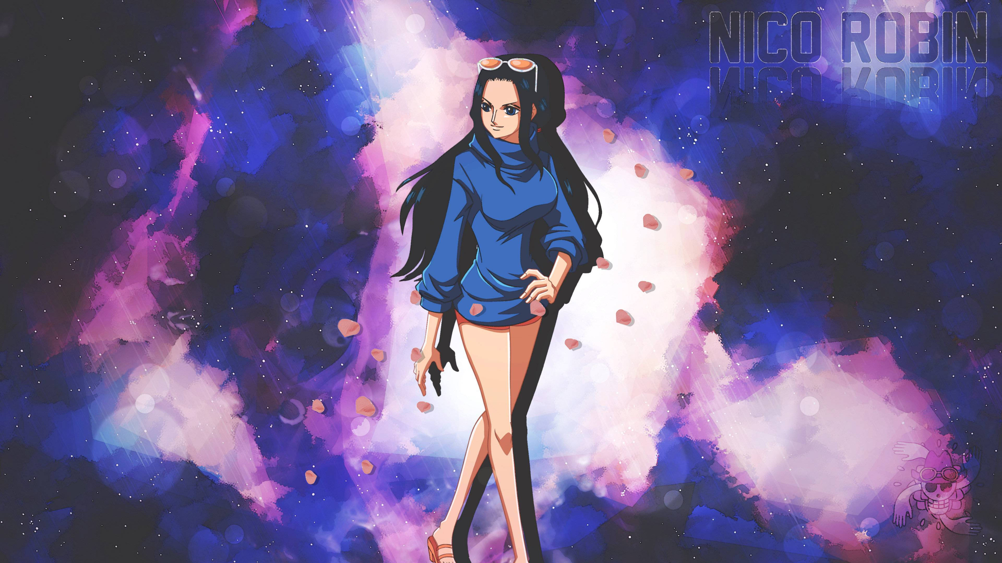 Een Stuk Regte Nico Robin Muurpapier