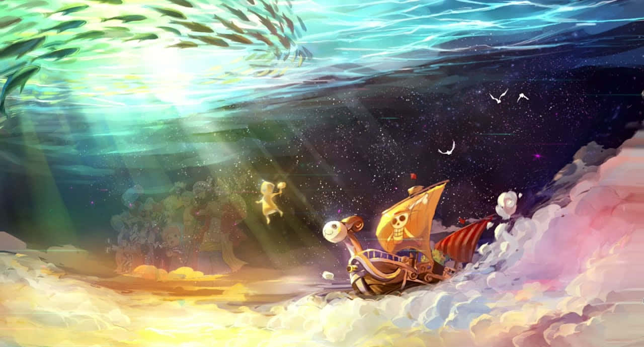 Een Stuk prente — One piece 4K GIF Muurpapier