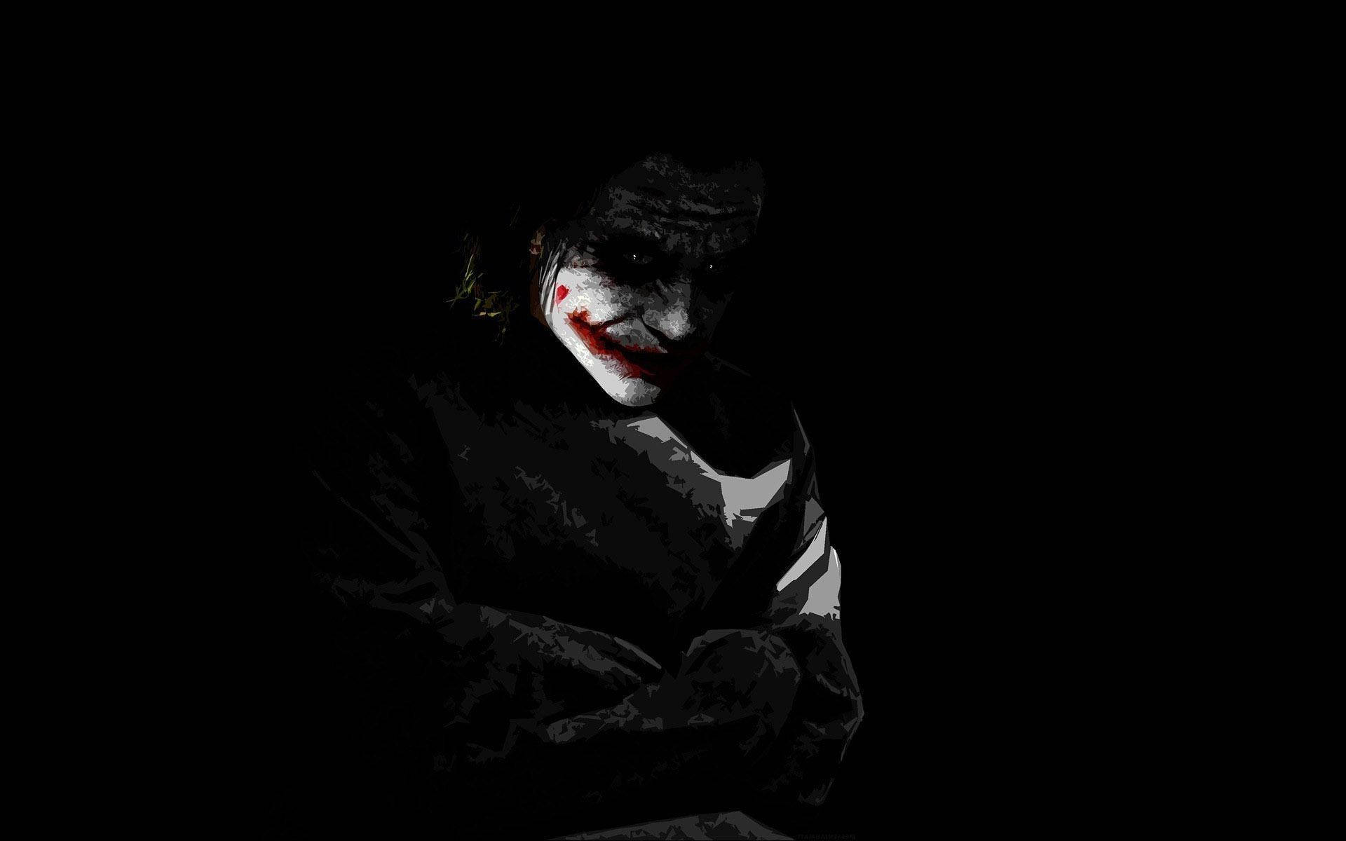 Eensame Joker in Skaduwees Agtergrond