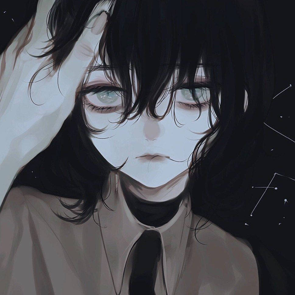 Eensame Meisie Edgy Anime Pfp Muurpapier