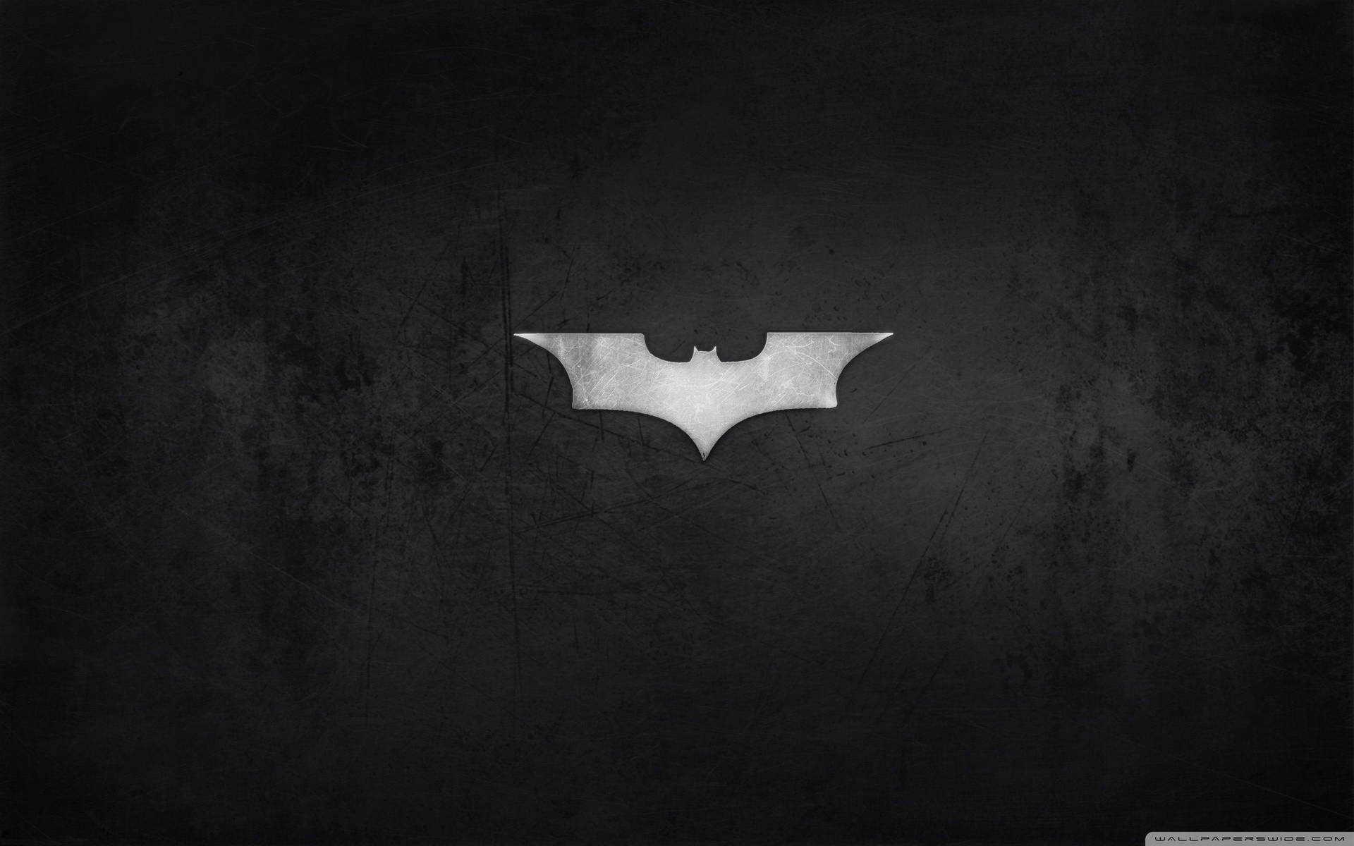 Eenvoudige Batman metaal logo agtergrond