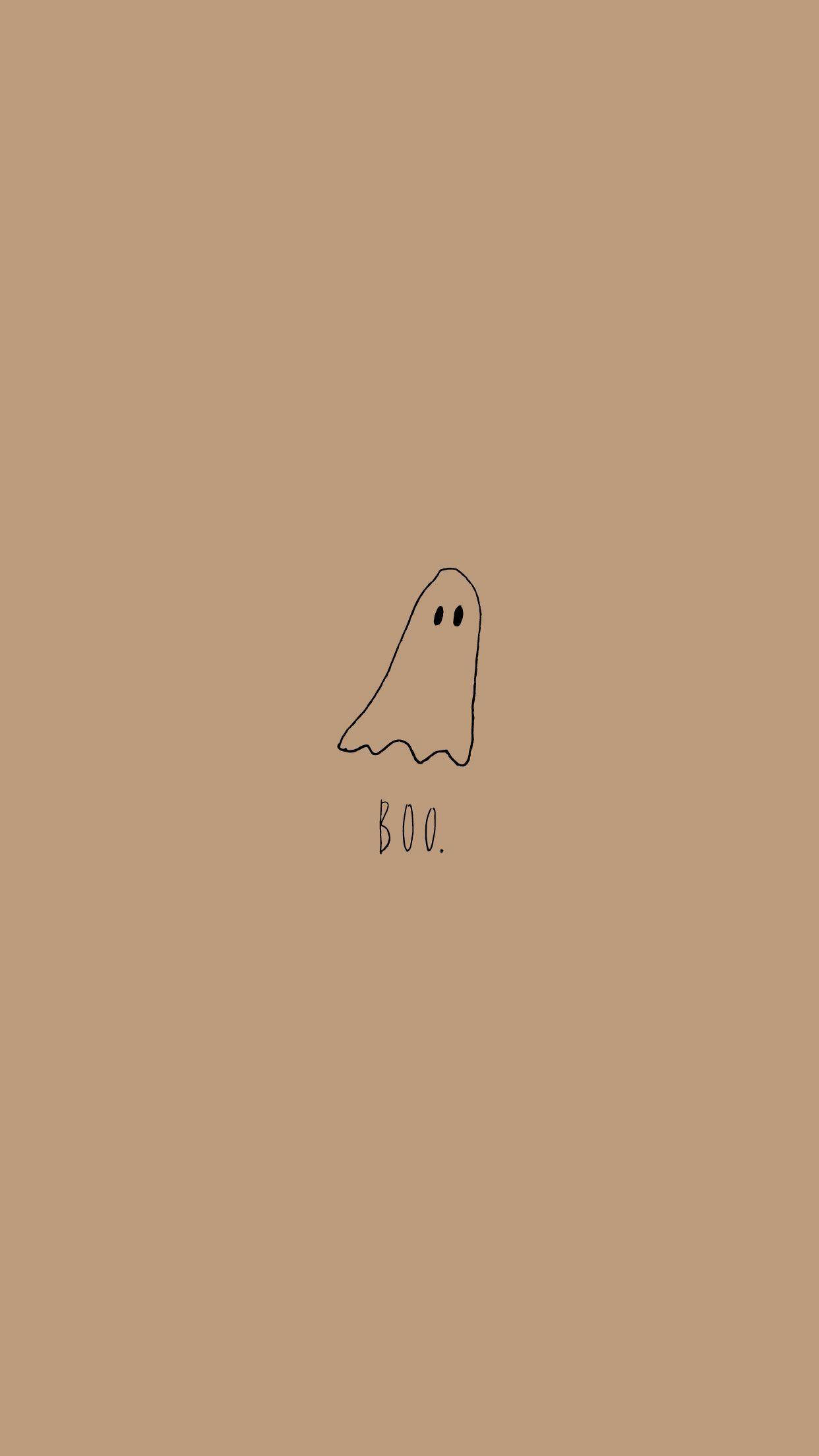 Eenvoudige Estetiese Boo Muurpapier