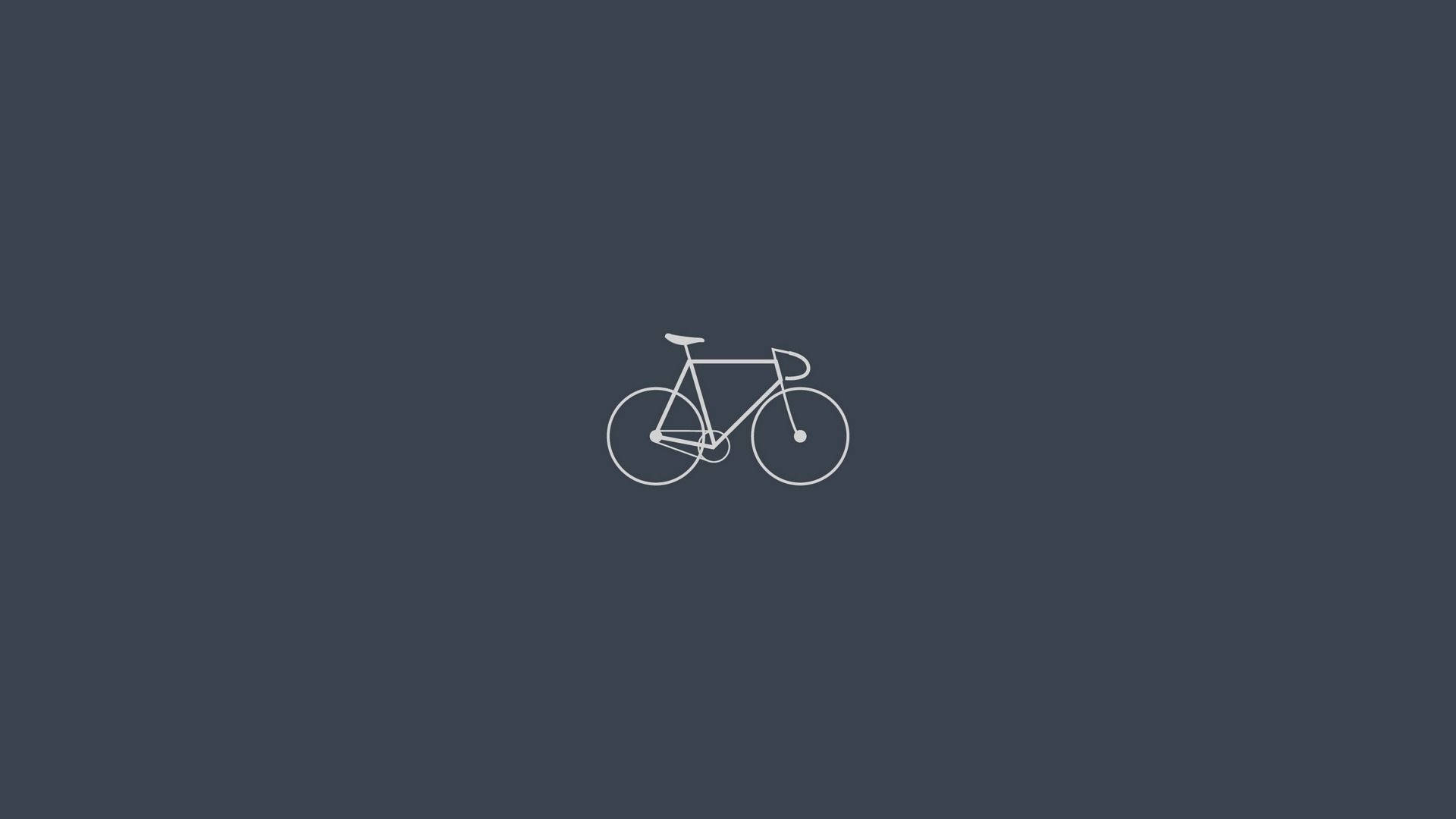 Eenvoudige Fietsoomtrek Muurpapier