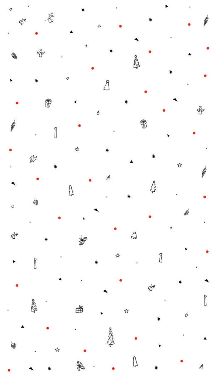 Eenvoudige Kersfees Wit Ontwerpe Muurpapier