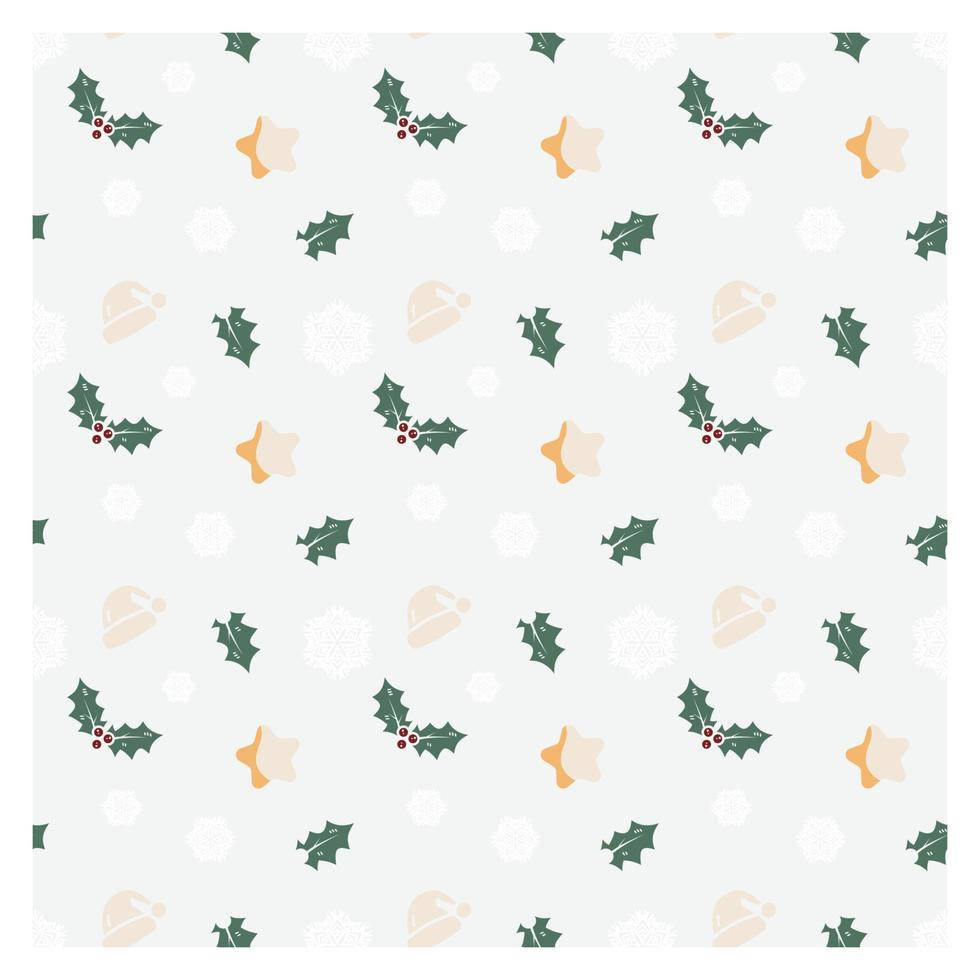 Eenvoudige Kerspatroon Muurpapier