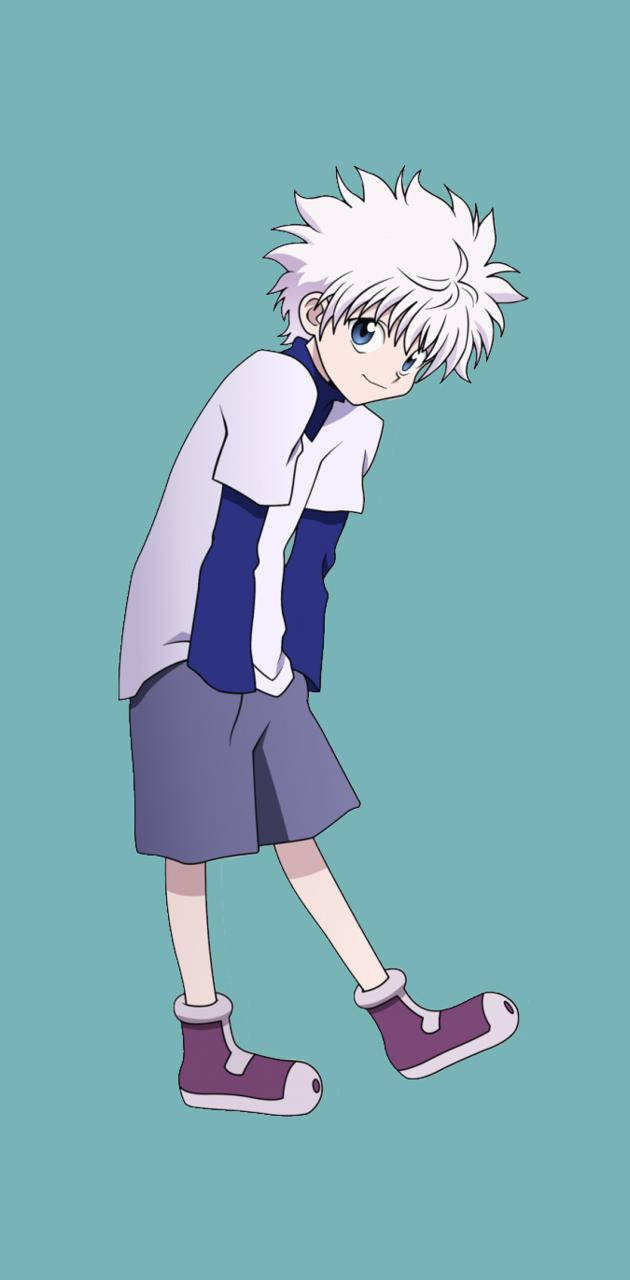 Eenvoudige Oulike Killua Anime-seun Muurpapier