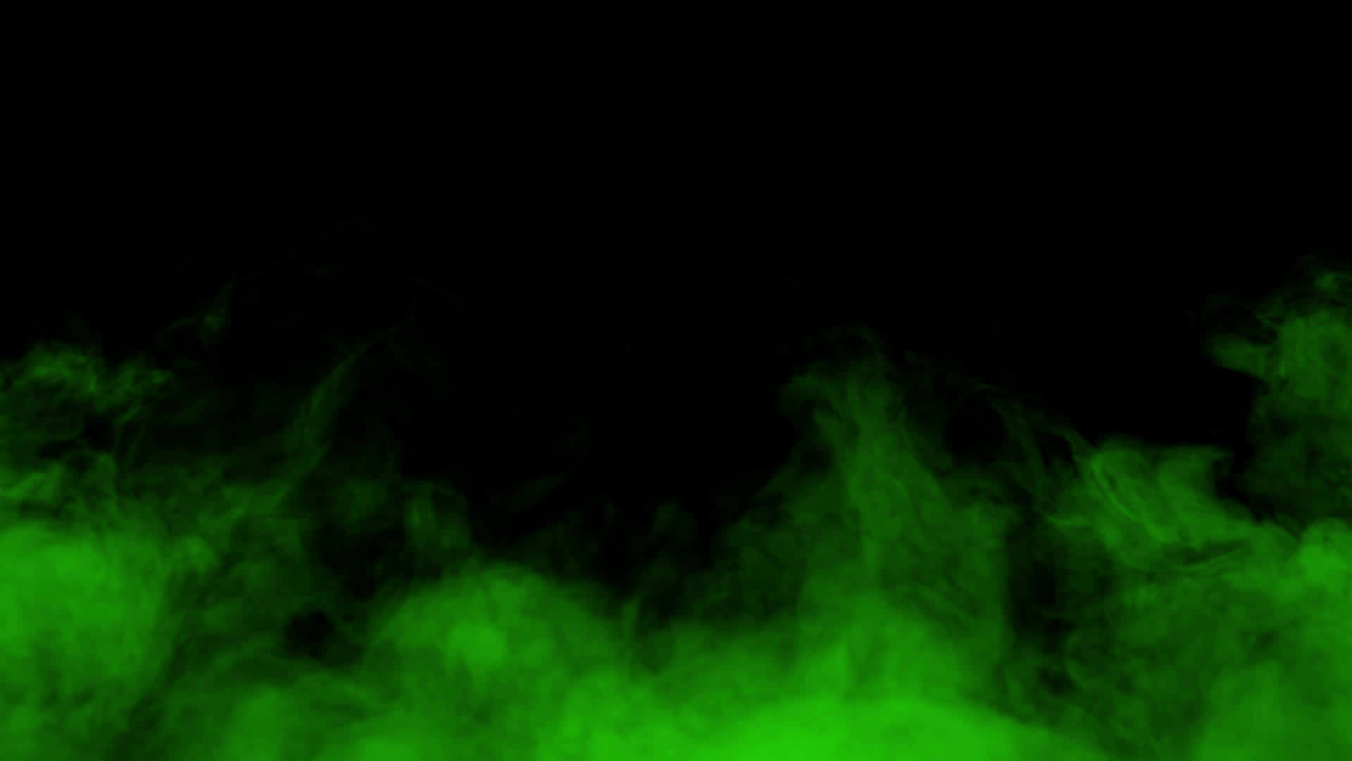 Eenvoudige Vuur Met Groen Rook Muurpapier