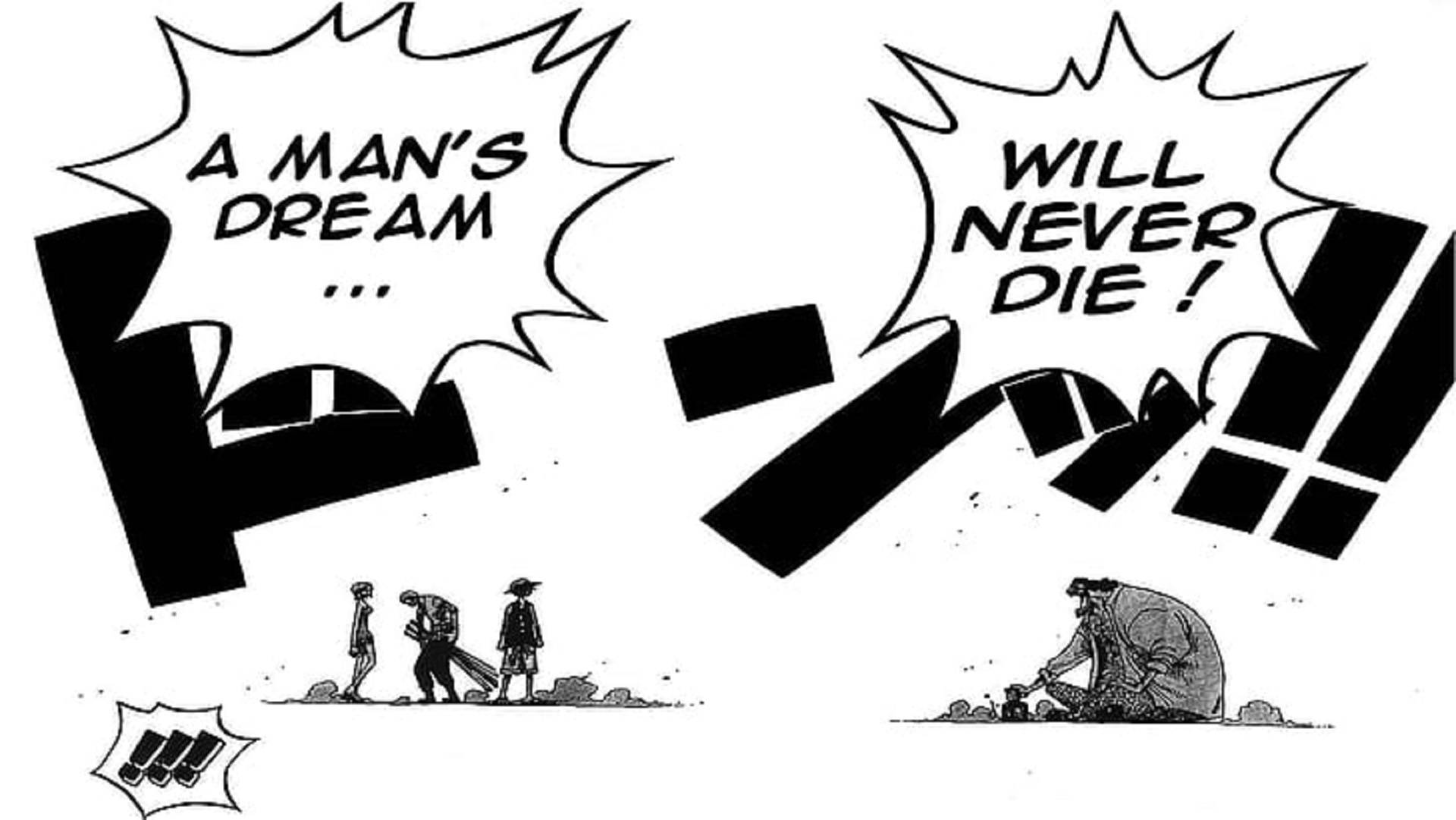 Eerste Verskyning van Swartbaard Manga Paneel Muurpapier