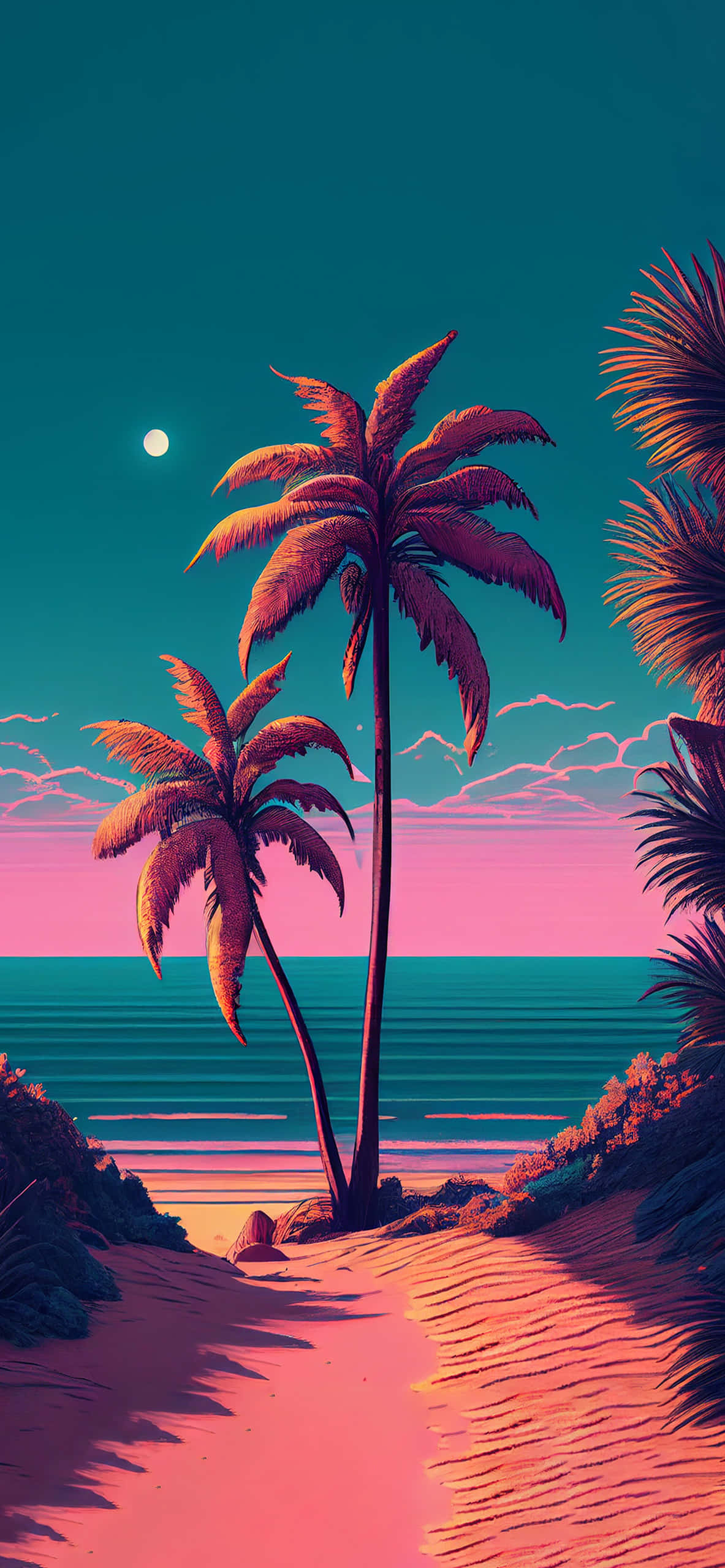 "Eindelose Somer Vibes" Muurpapier