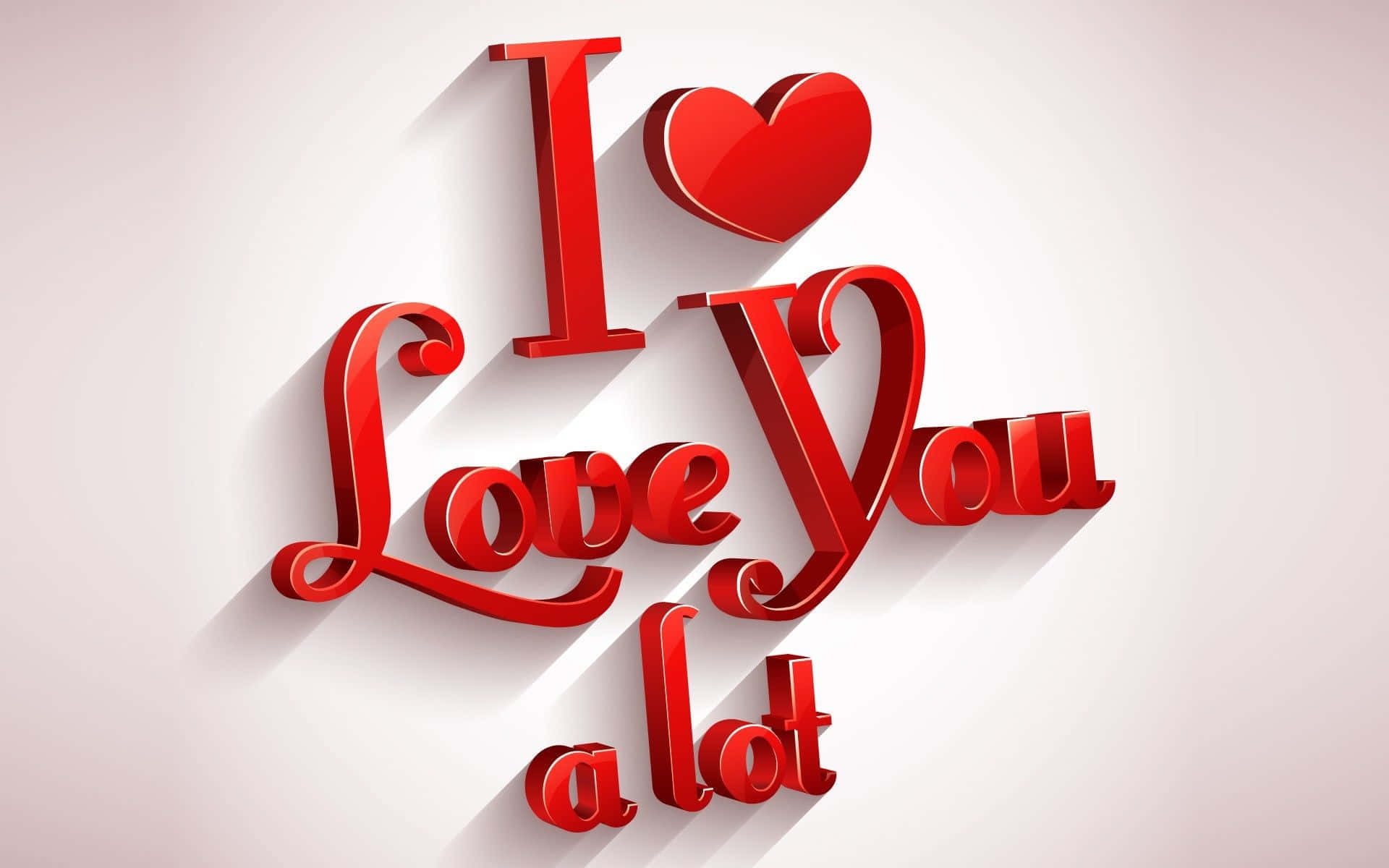 Ek is lief vir jou prente Muurpapier