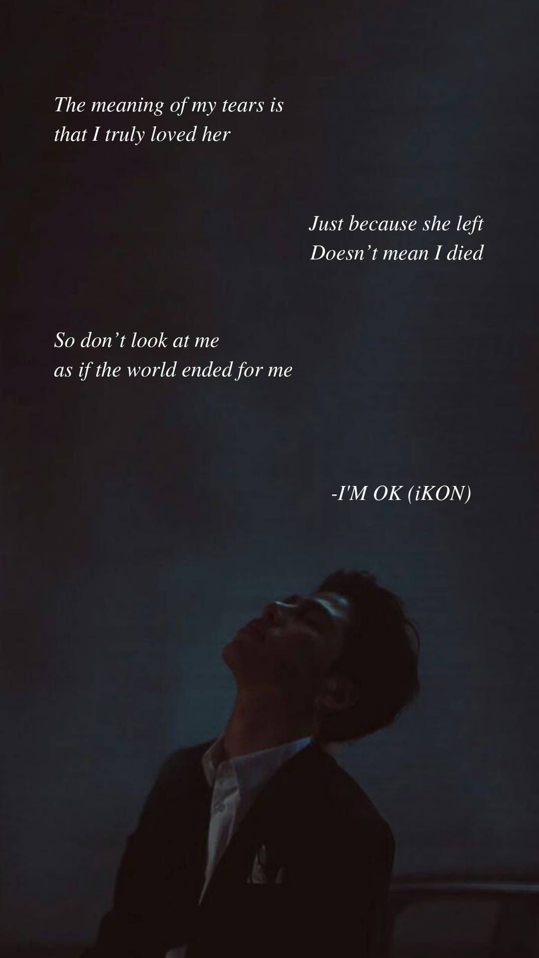 Ek is Okay iKON Lirieke Muurpapier