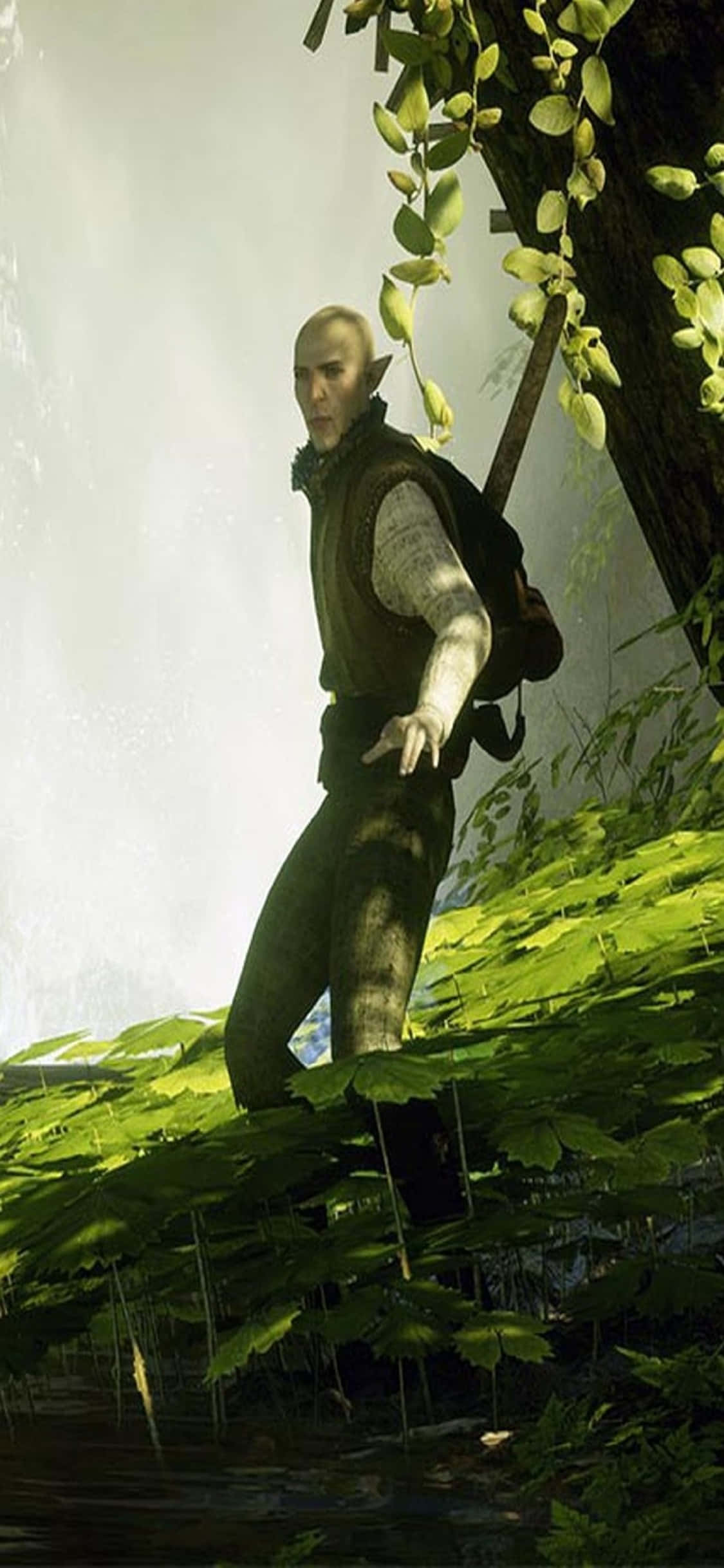 Eksklusiewe Shadow of Mordor Speletjie Agtergrond vir iPhone X Muurpapier