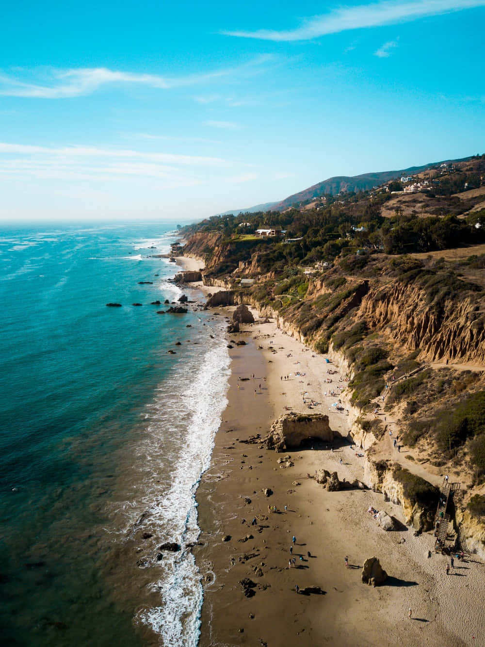 El Matador State Beach Bergrug Android Malibu Agtergrond Muurpapier