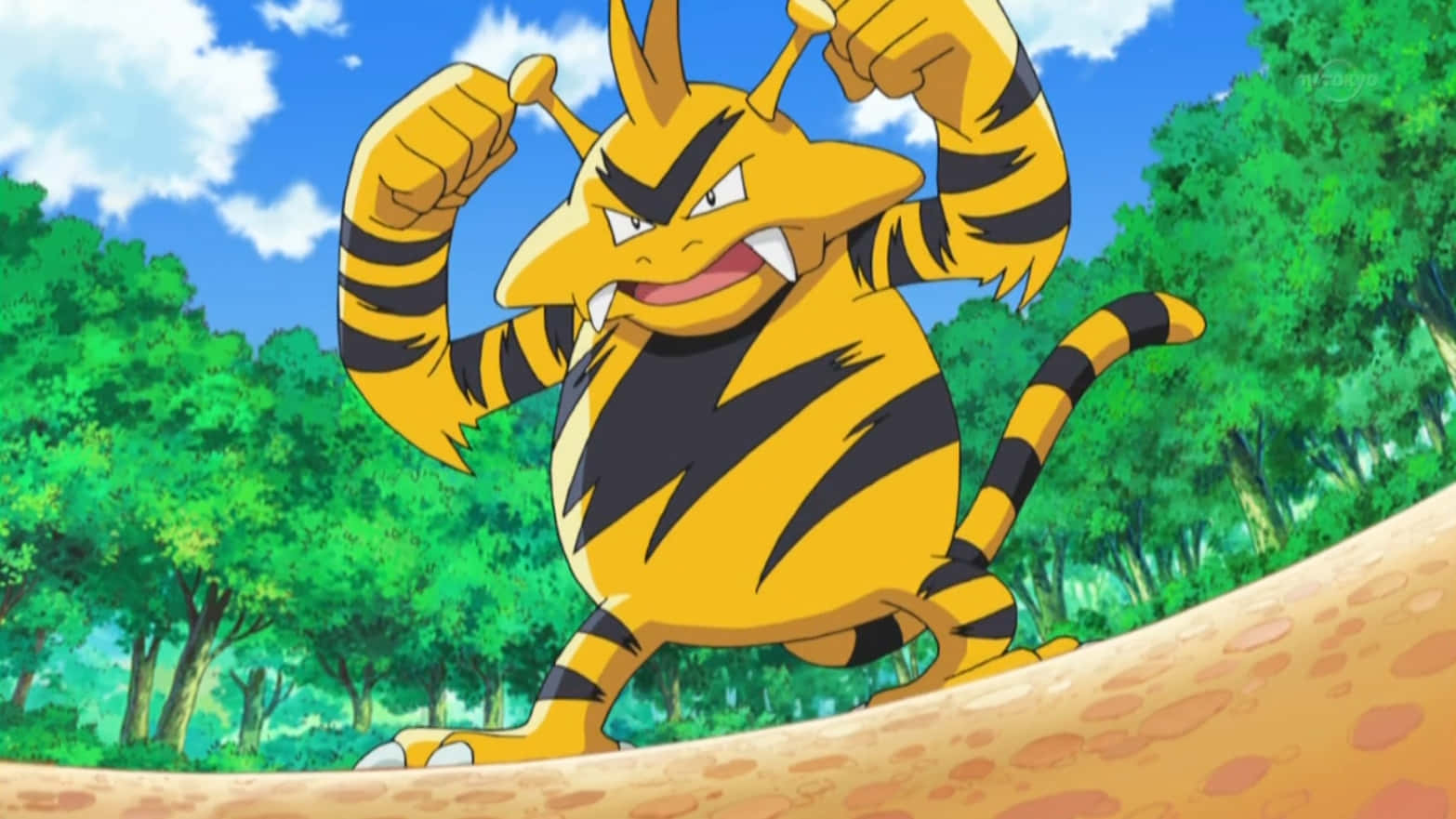 Electabuzz in Pokémon Anime Muurpapier