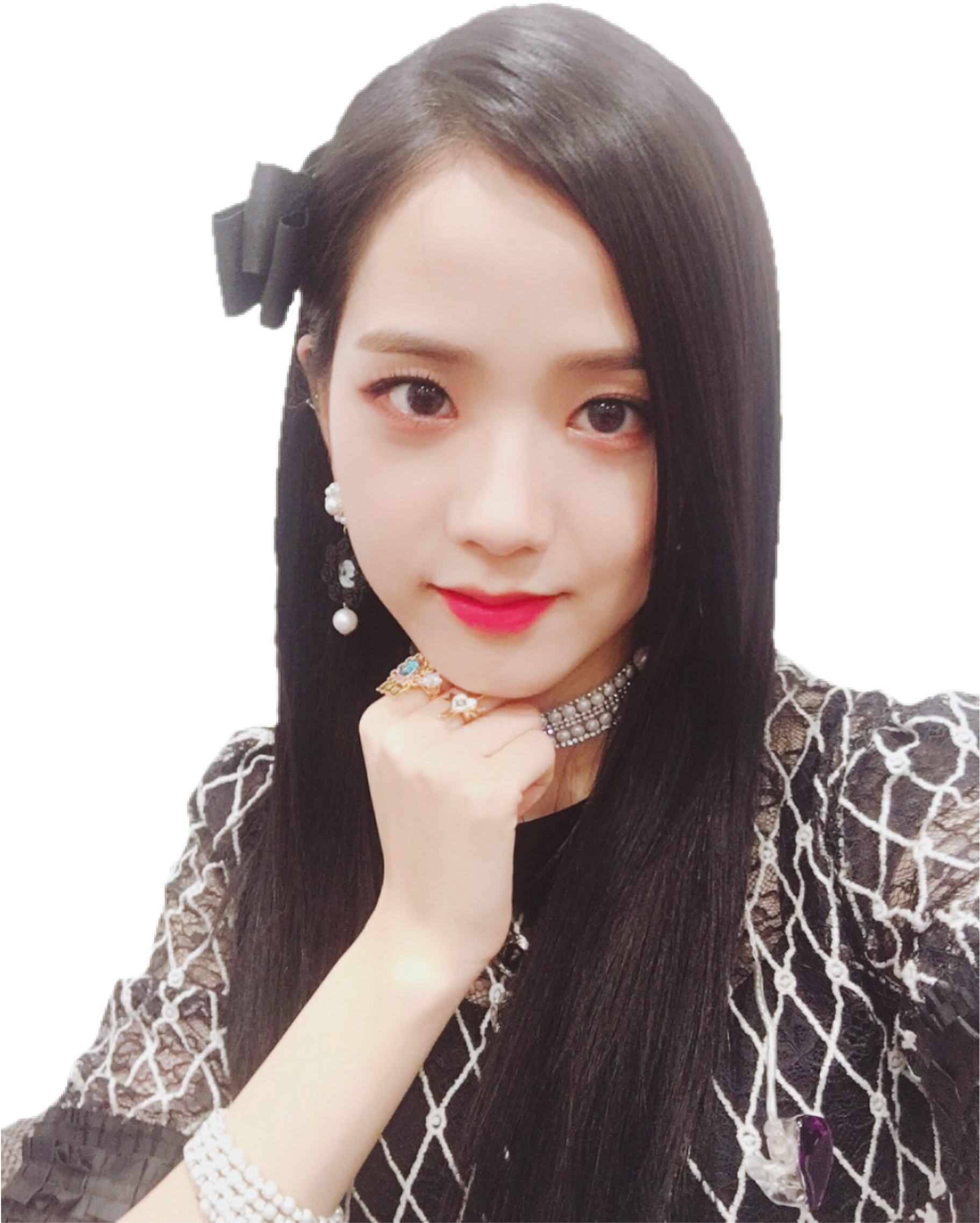 Elegante Blackpink-lid Portret Muurpapier