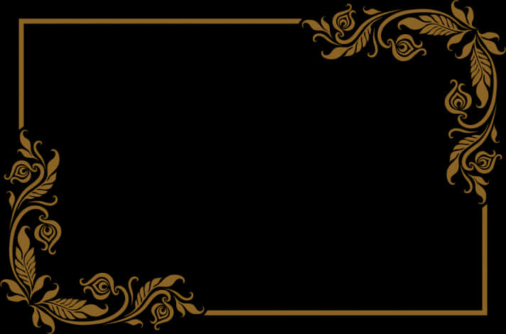 Elegante Blomrand Ontwerp Muurpapier