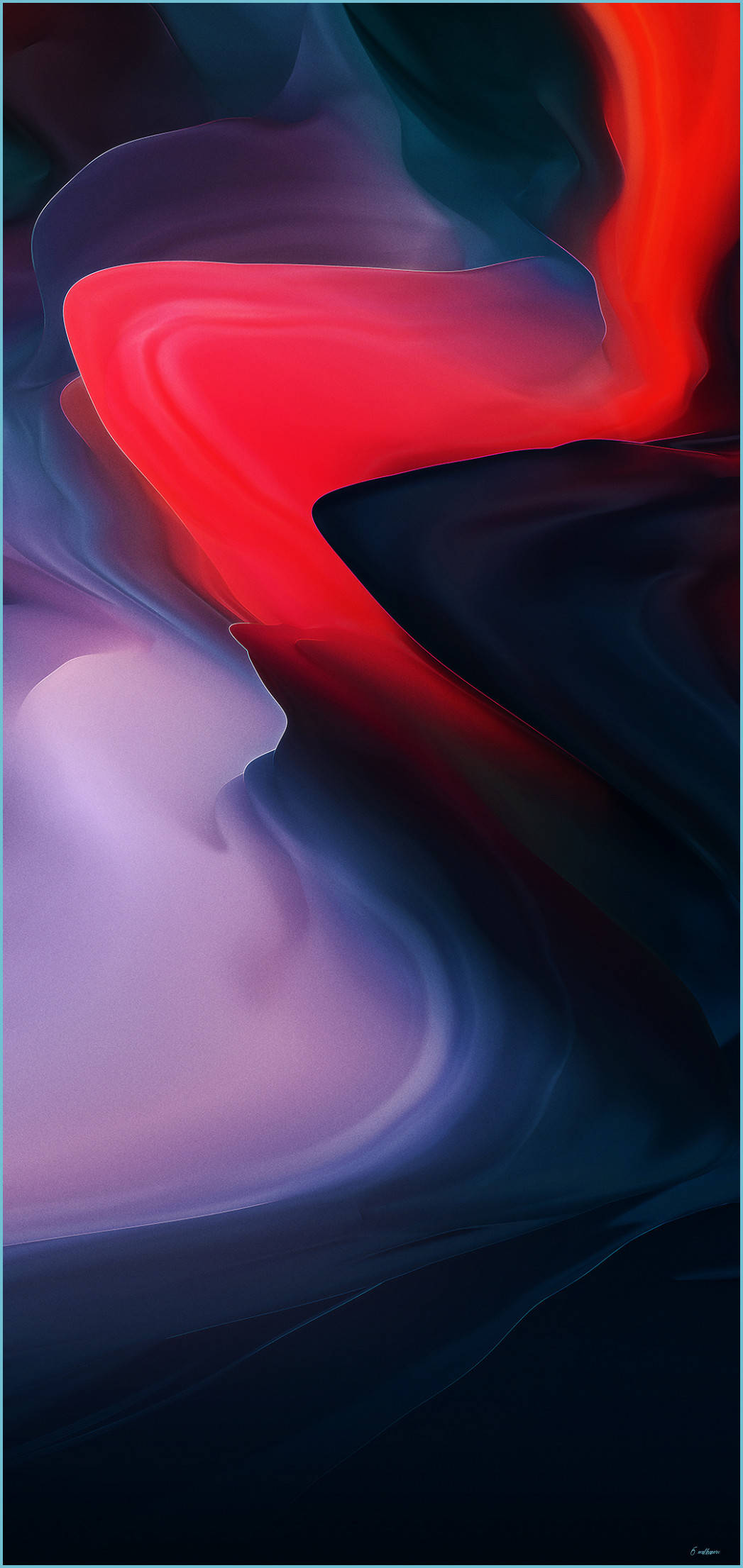 Elegante OnePlus 9 Pro in Donkerrooi Abstrakte Ontwerp Muurpapier