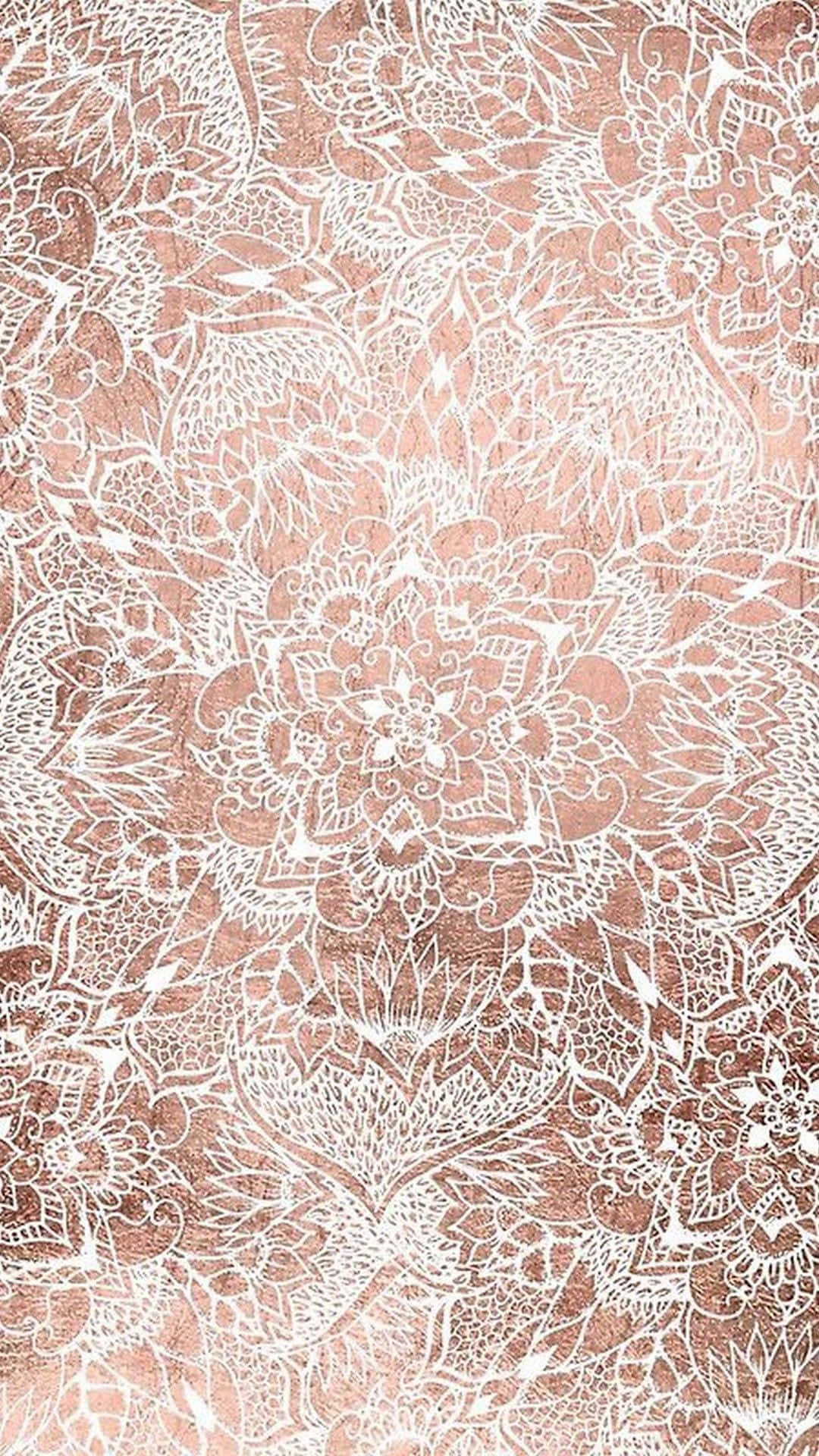 Elegante Roosgoud-estetika Muurpapier